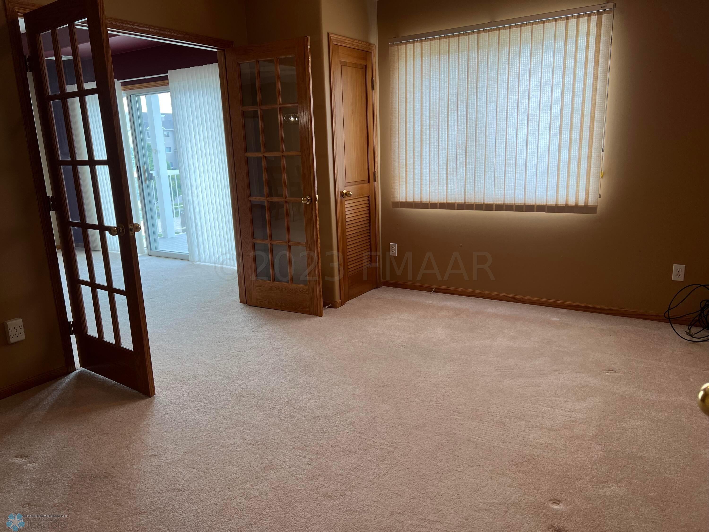 Den with French doors