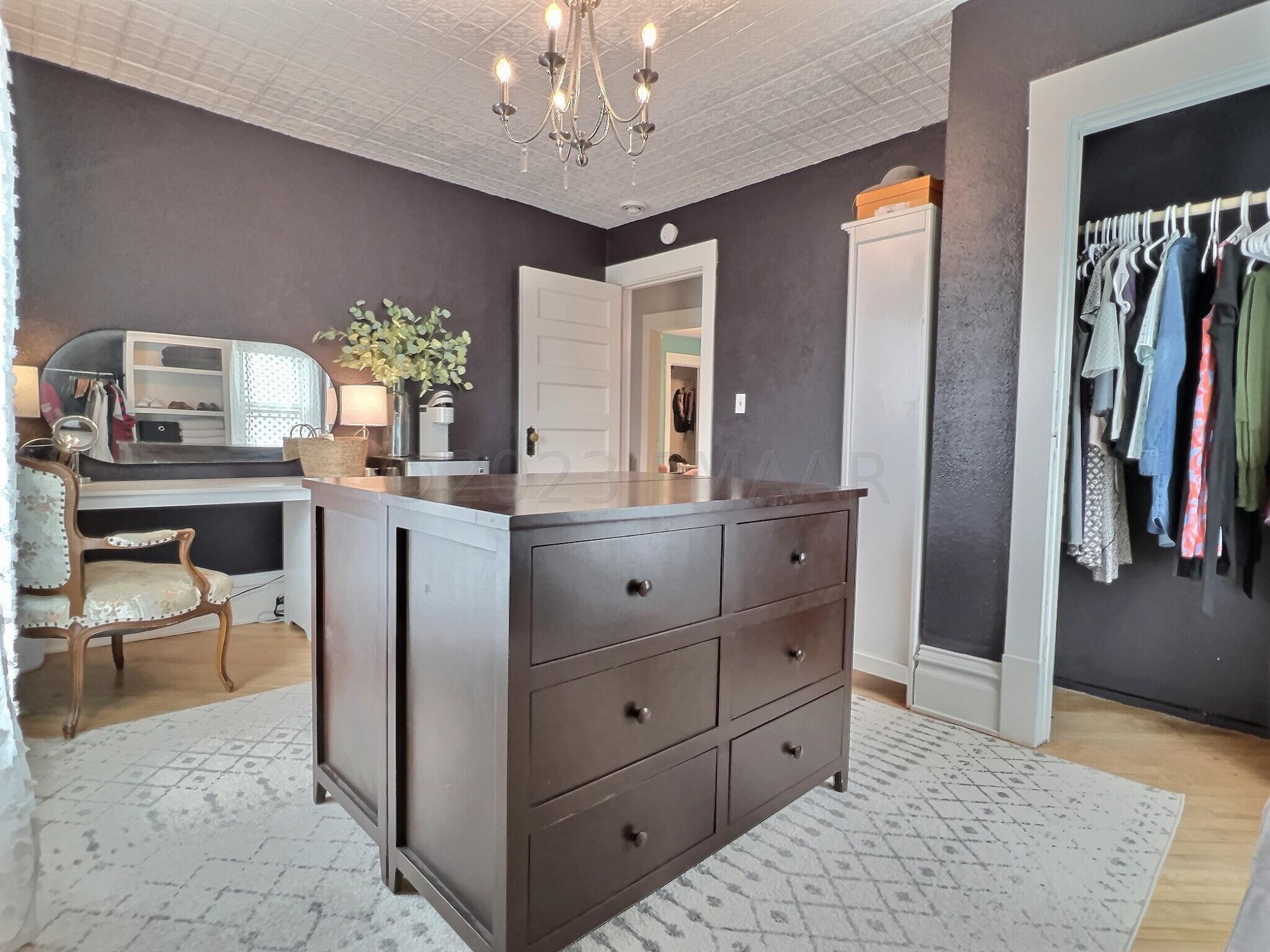 5th bedroom used as dressing room