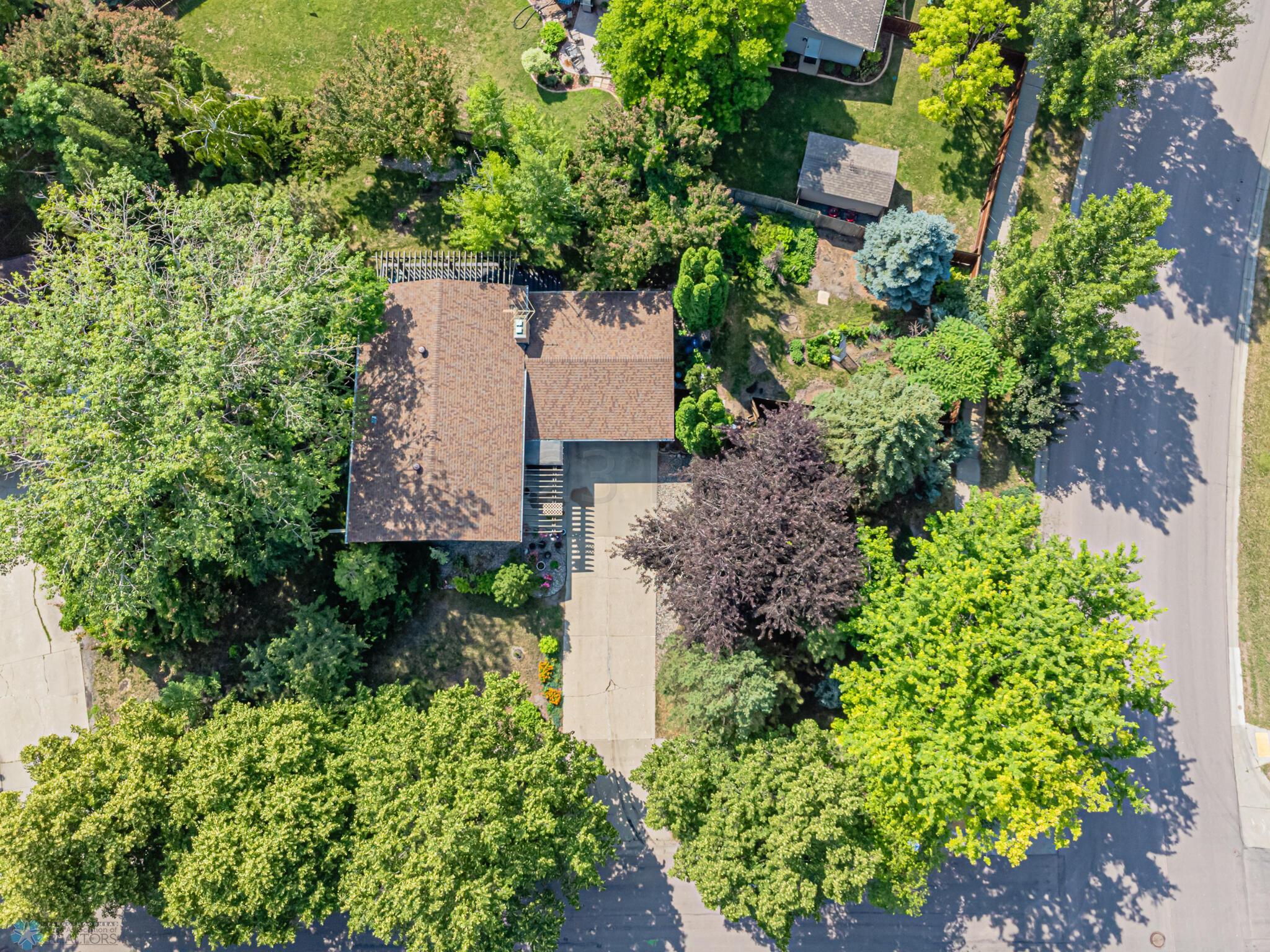 Drone front of home