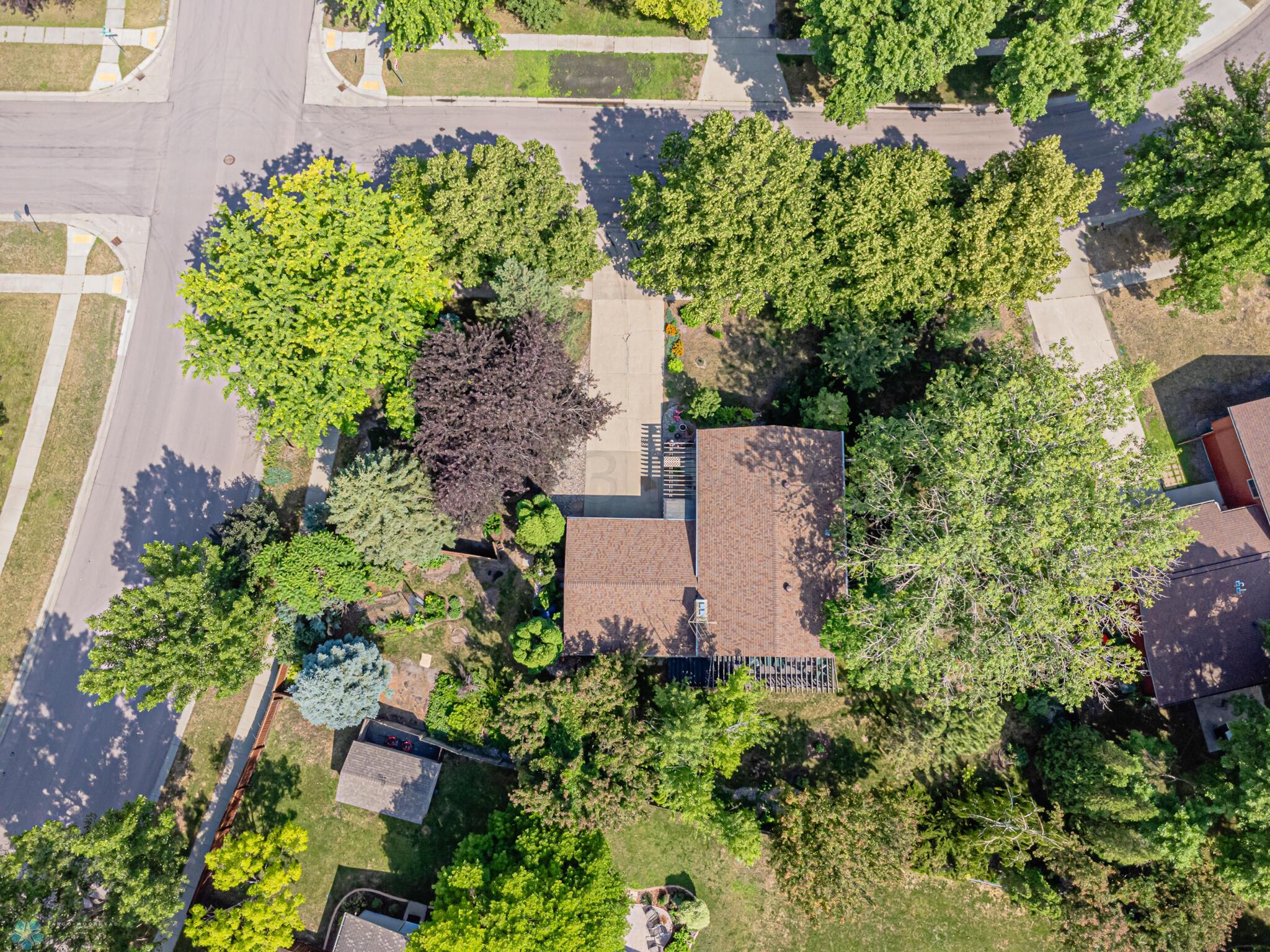 Drone behind home