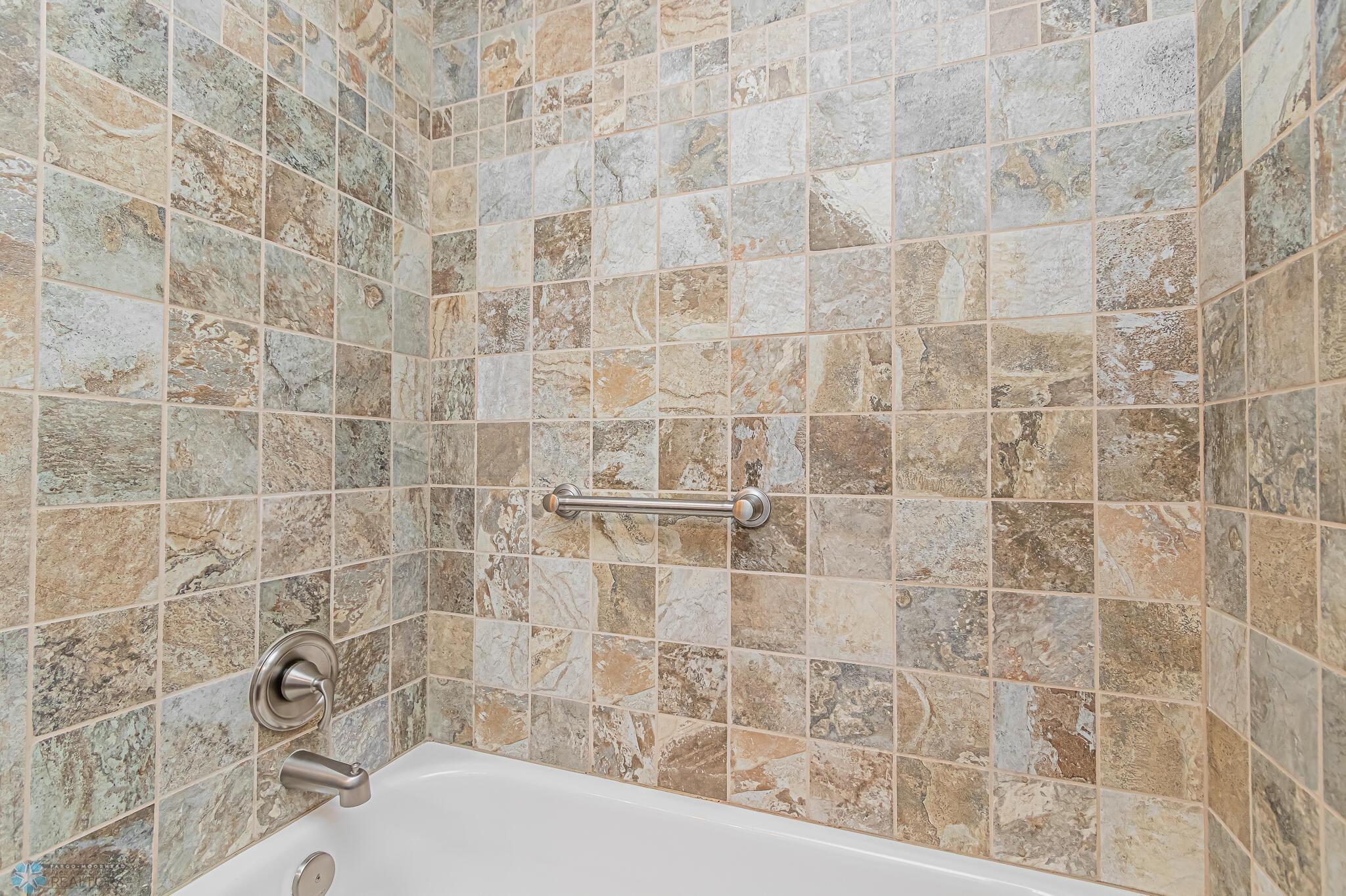 Tiled shower