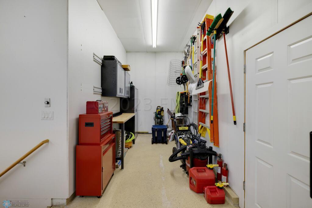 Heated, Finished Garage