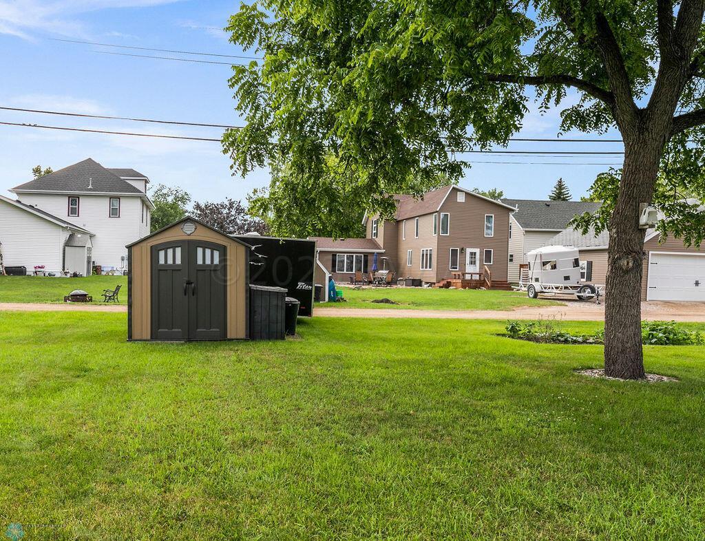 Backyard storage shed