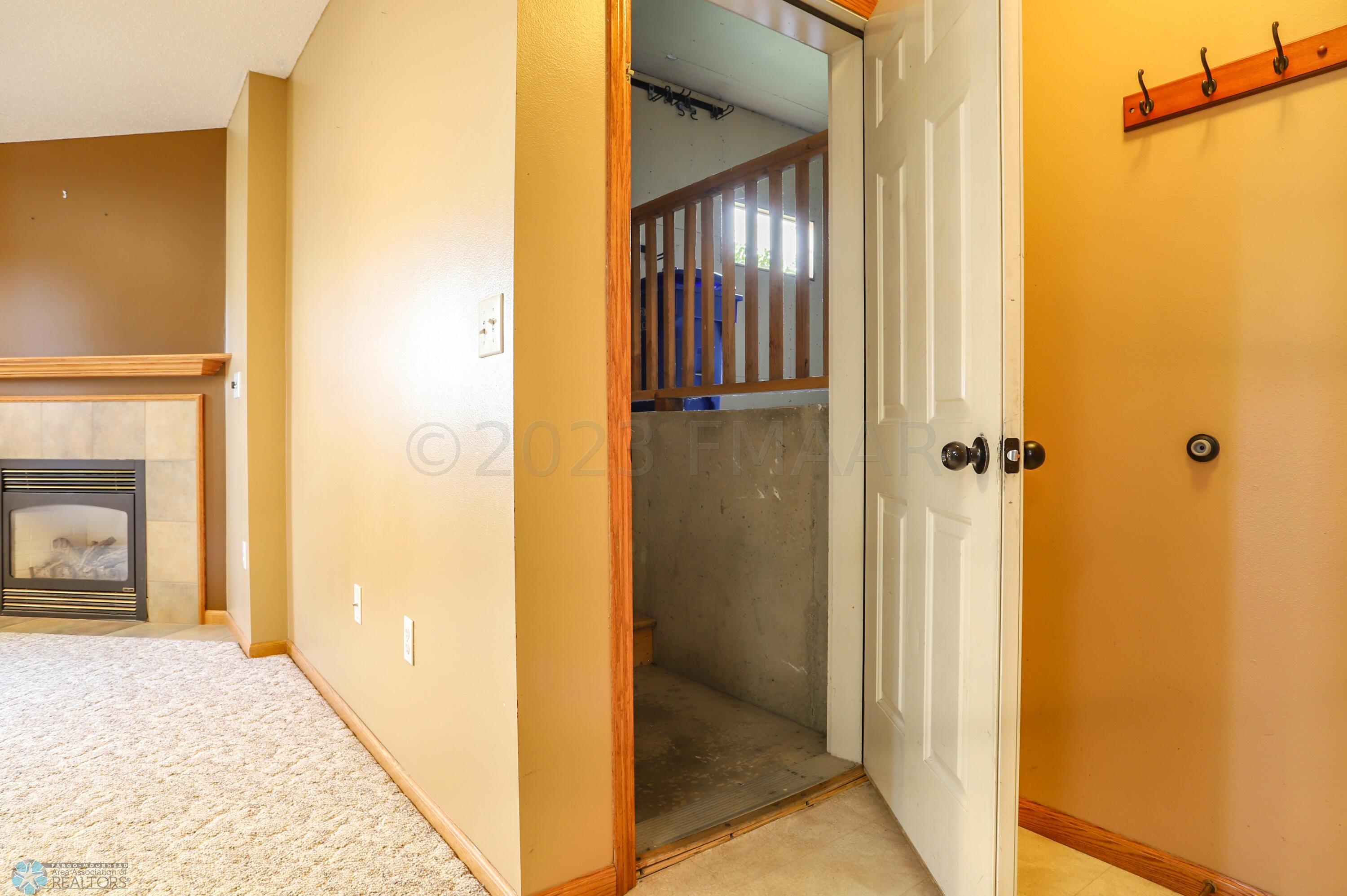 Stairs to garage