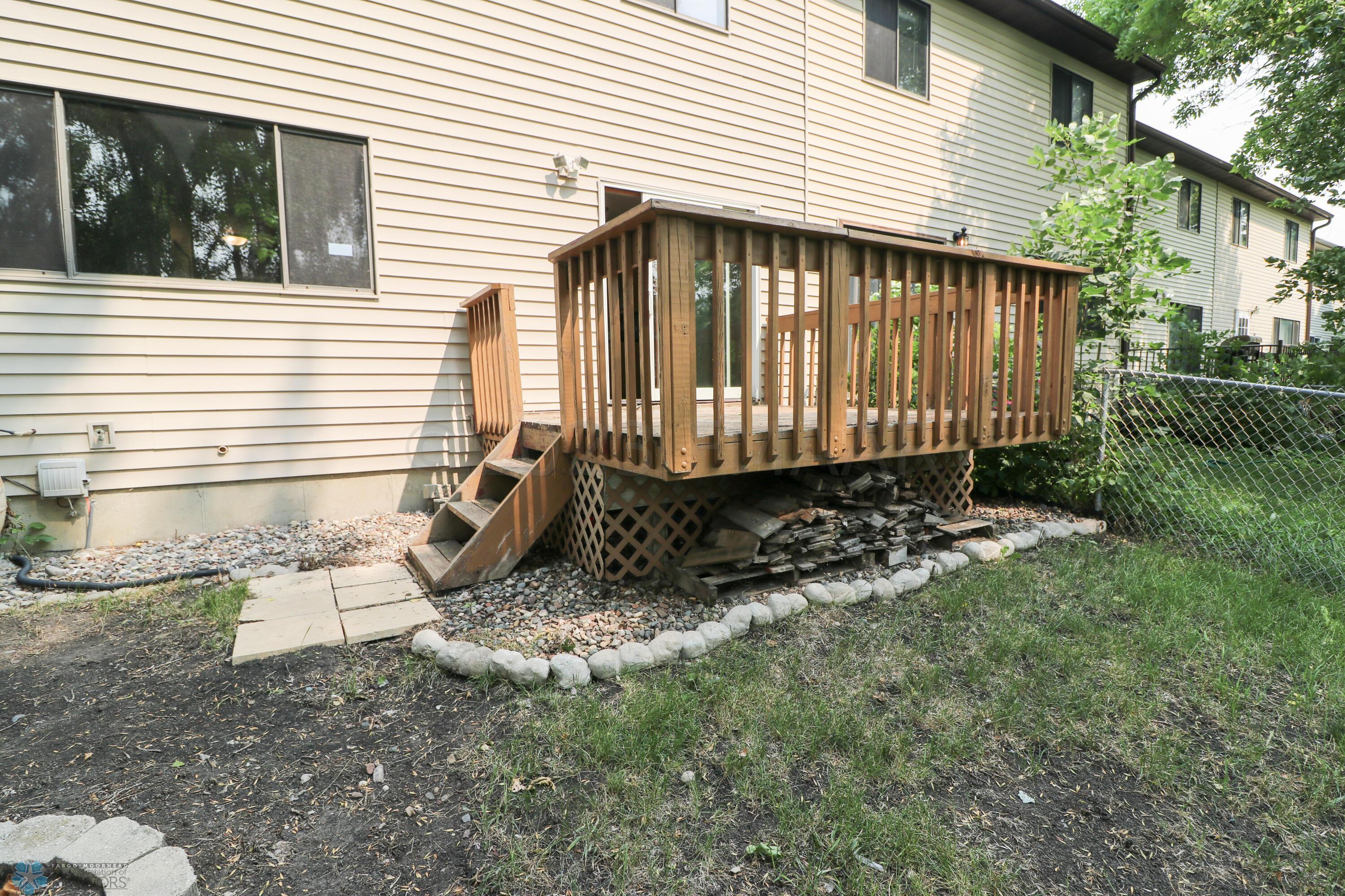 Wood deck