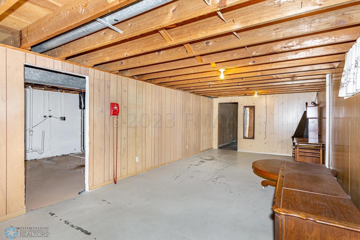 Unfinished basement