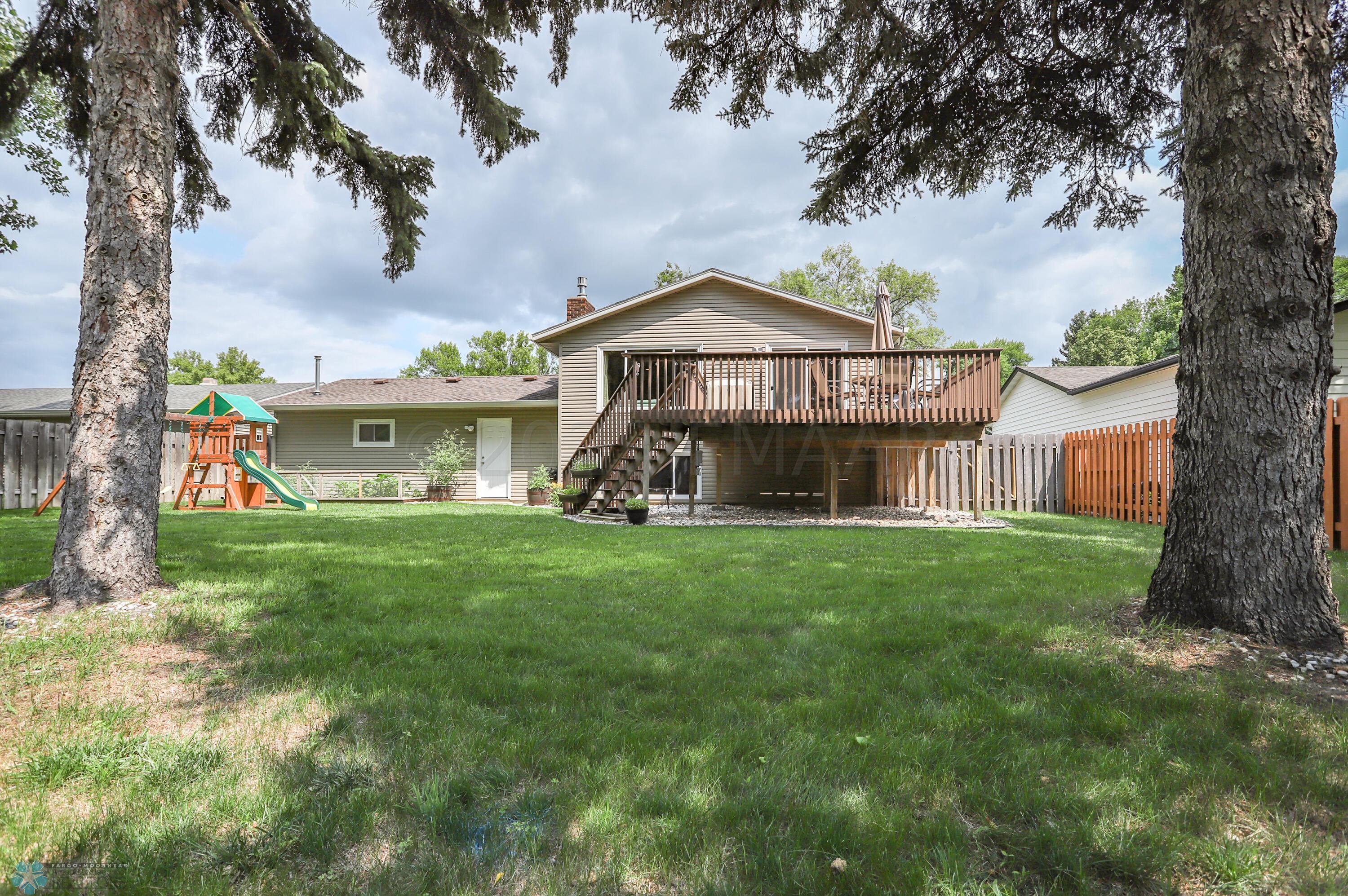 Spacious backyard