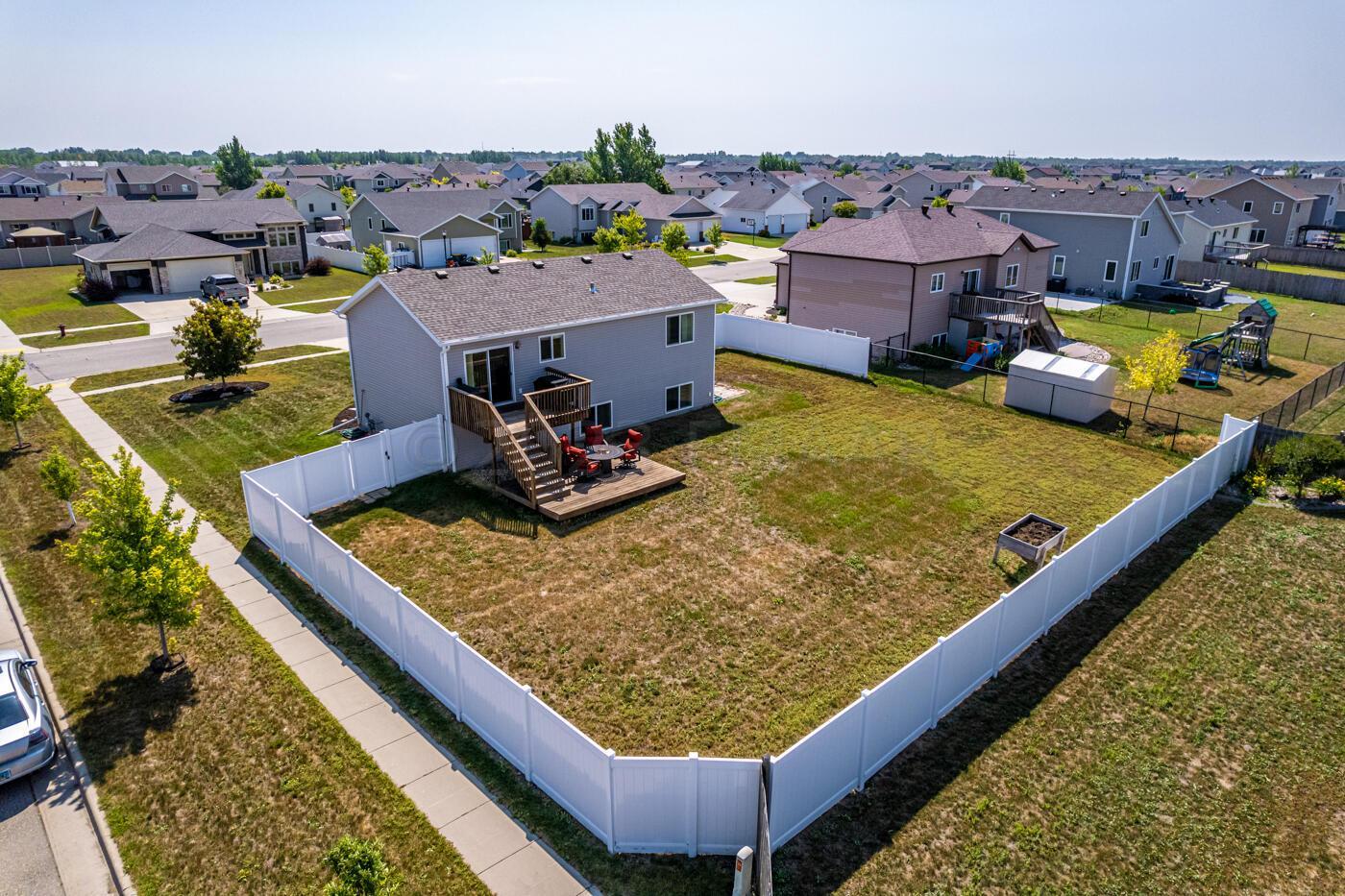 Fully Fenced Aerial View