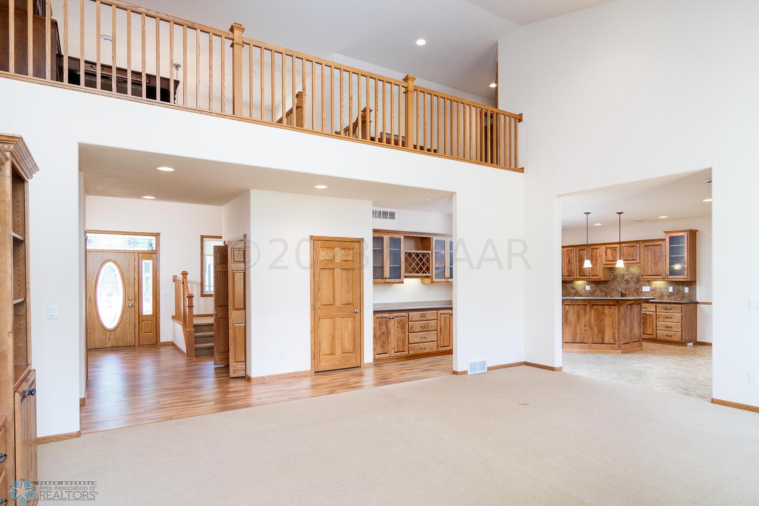 Upper level overlooking family room