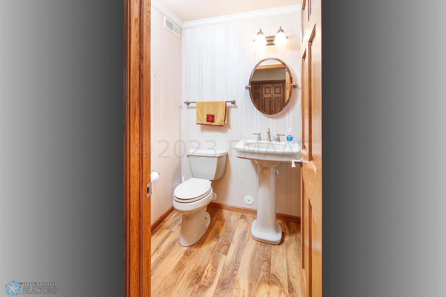 Main level half bath