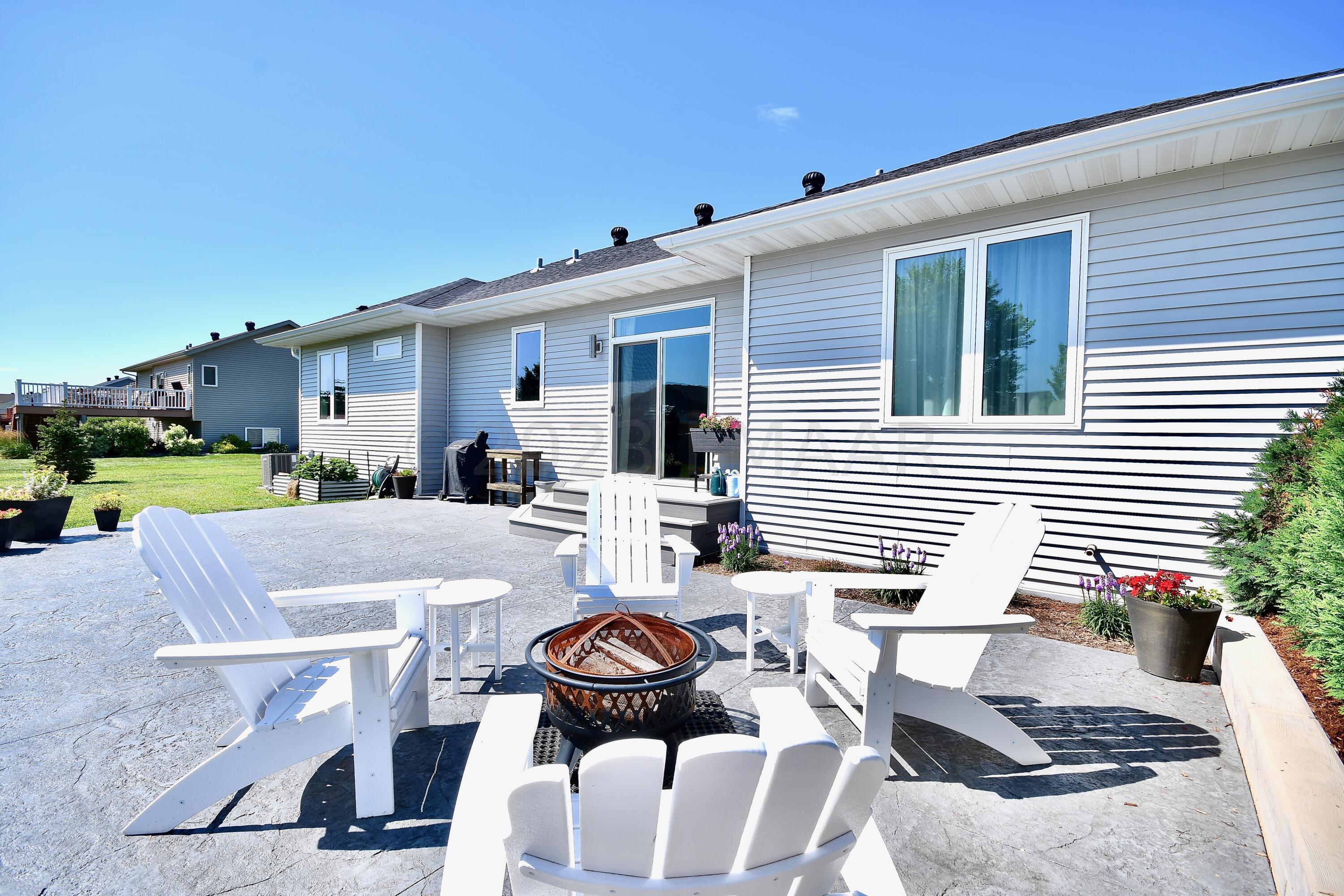 Concrete Patio off of Dining