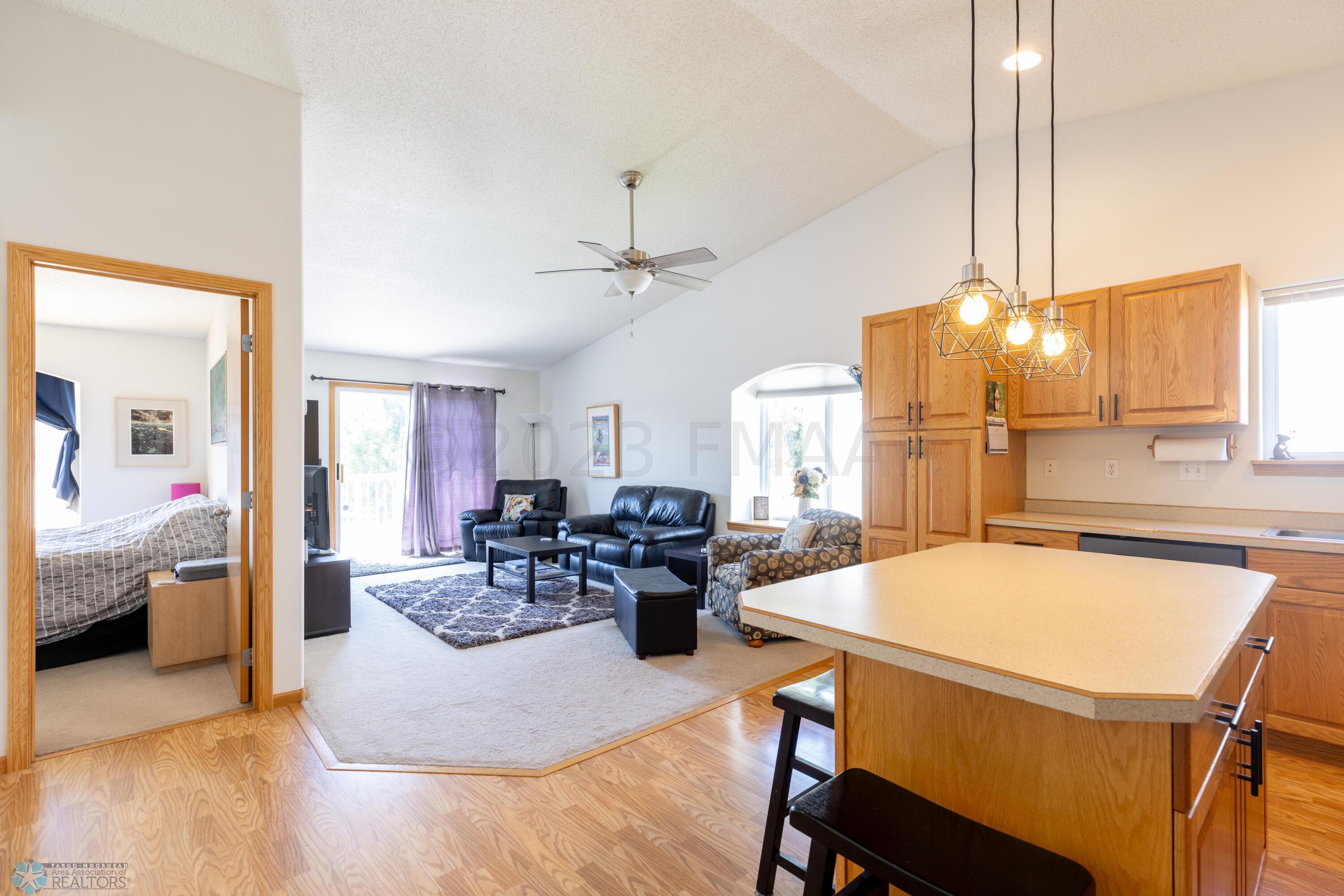View of living from dining room
