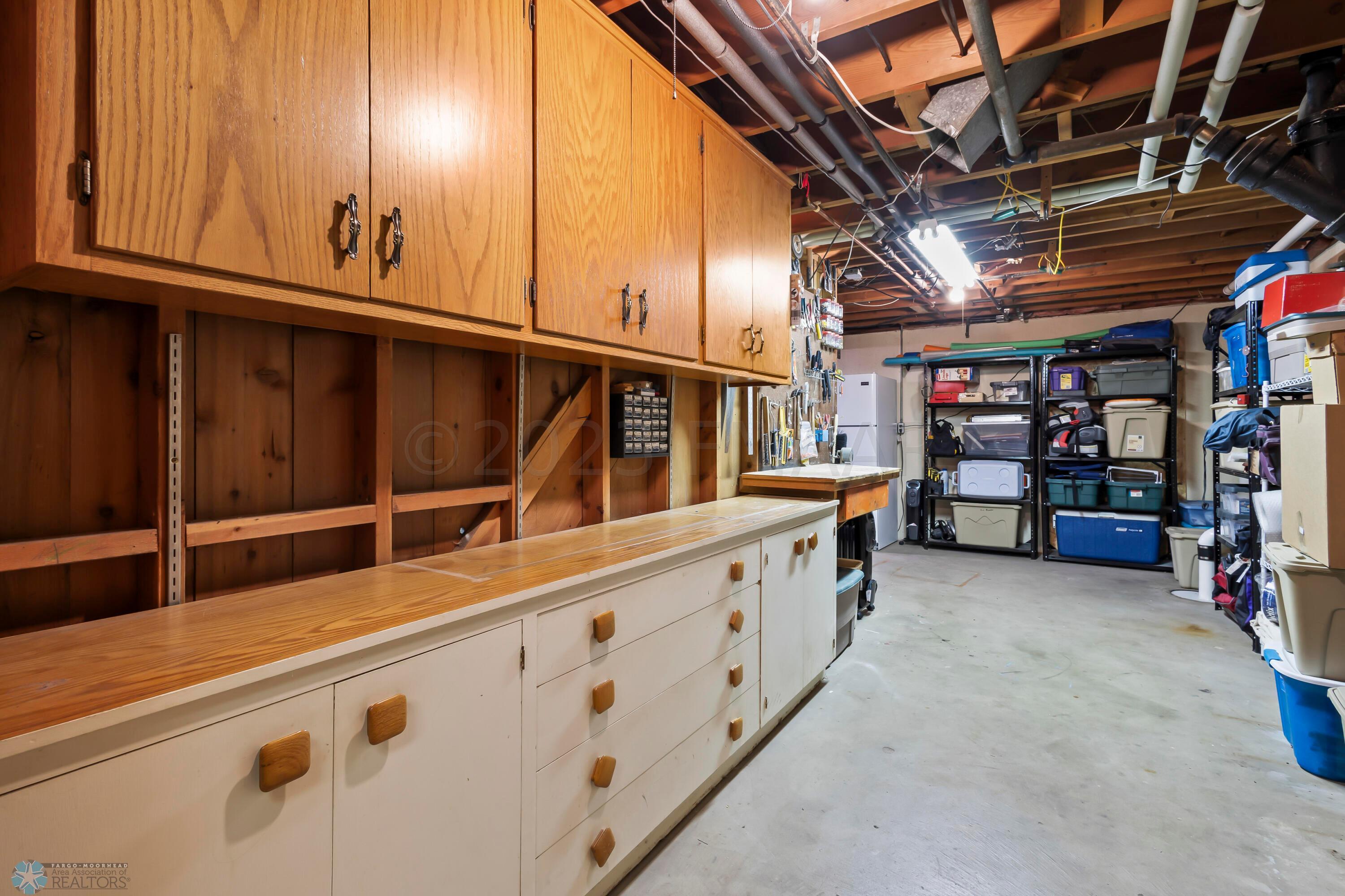Basement Storage/workroom
