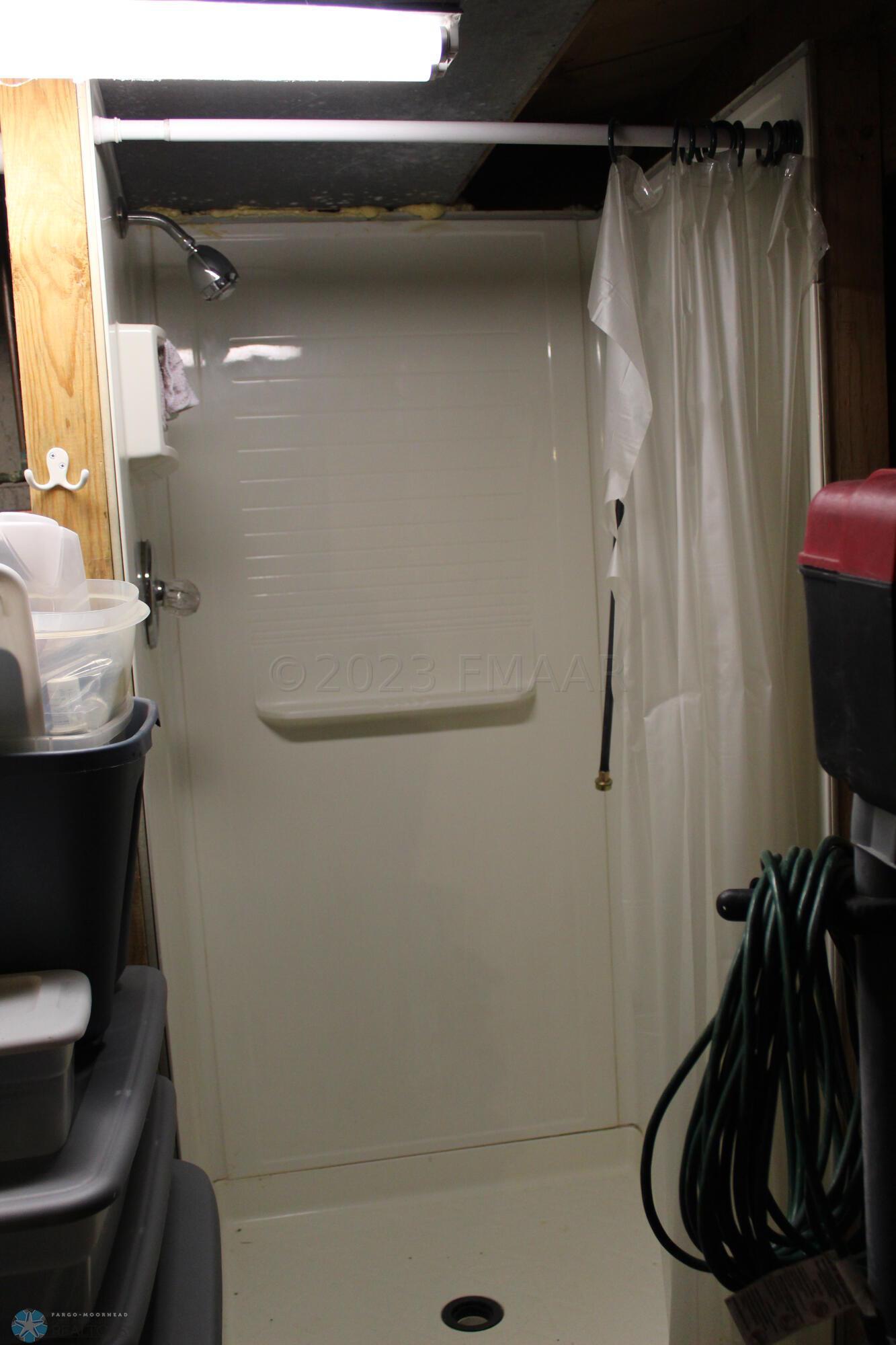 Downstairs shower