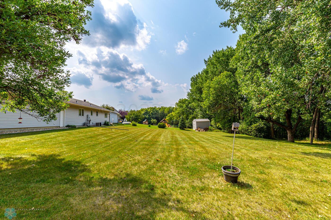Large backyard