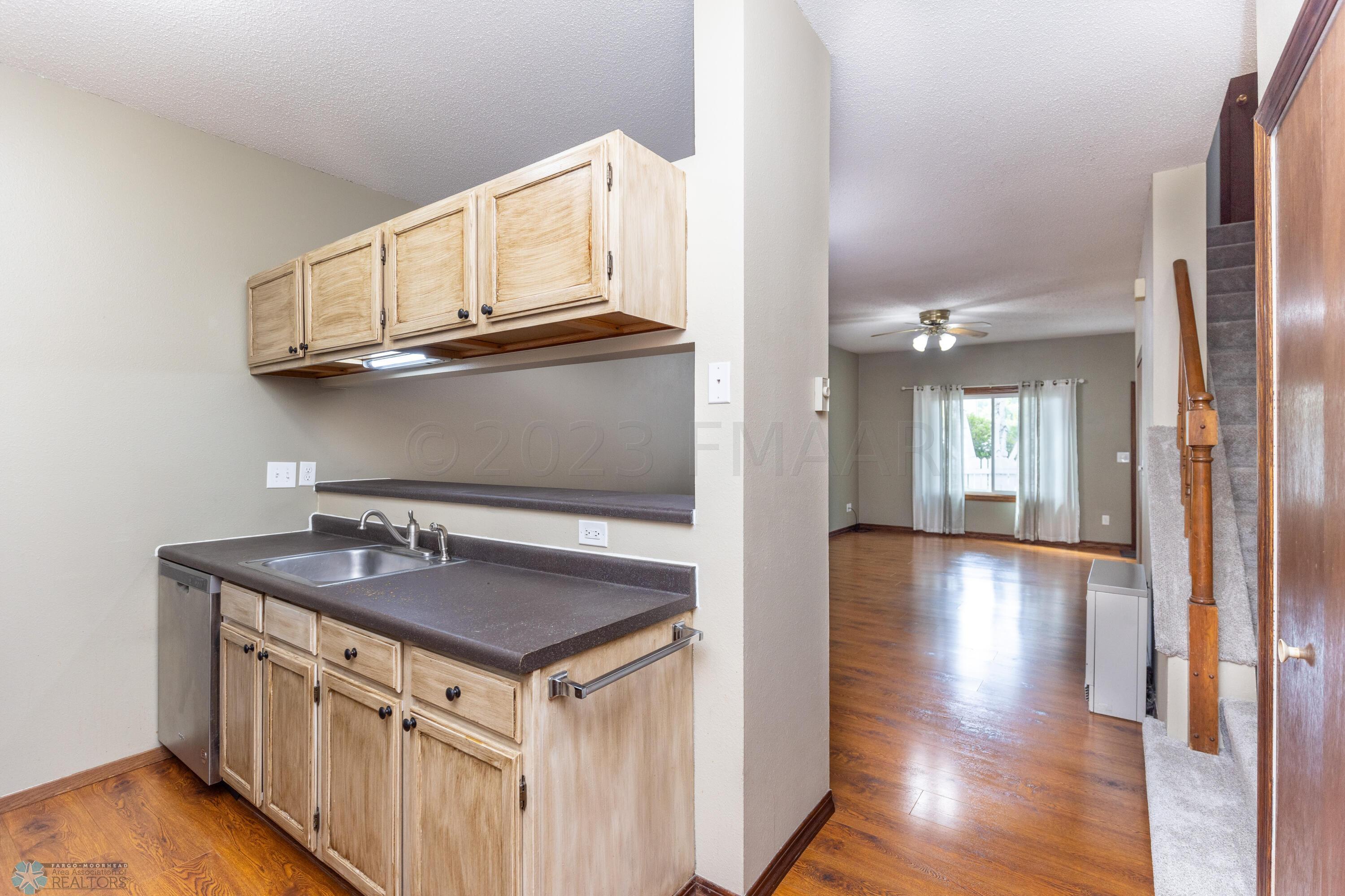 Kitchen to living room view