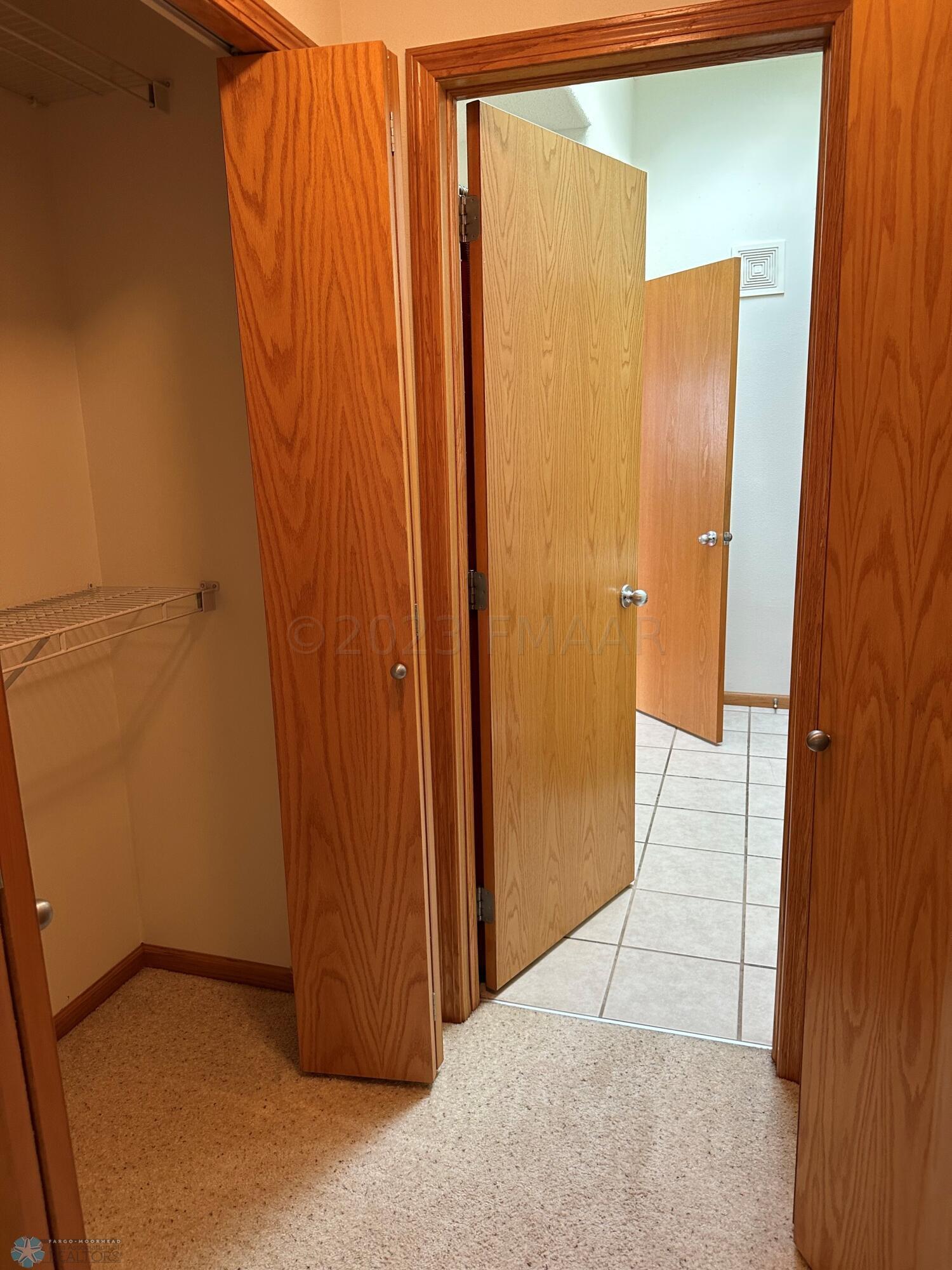 Master walk thru closet