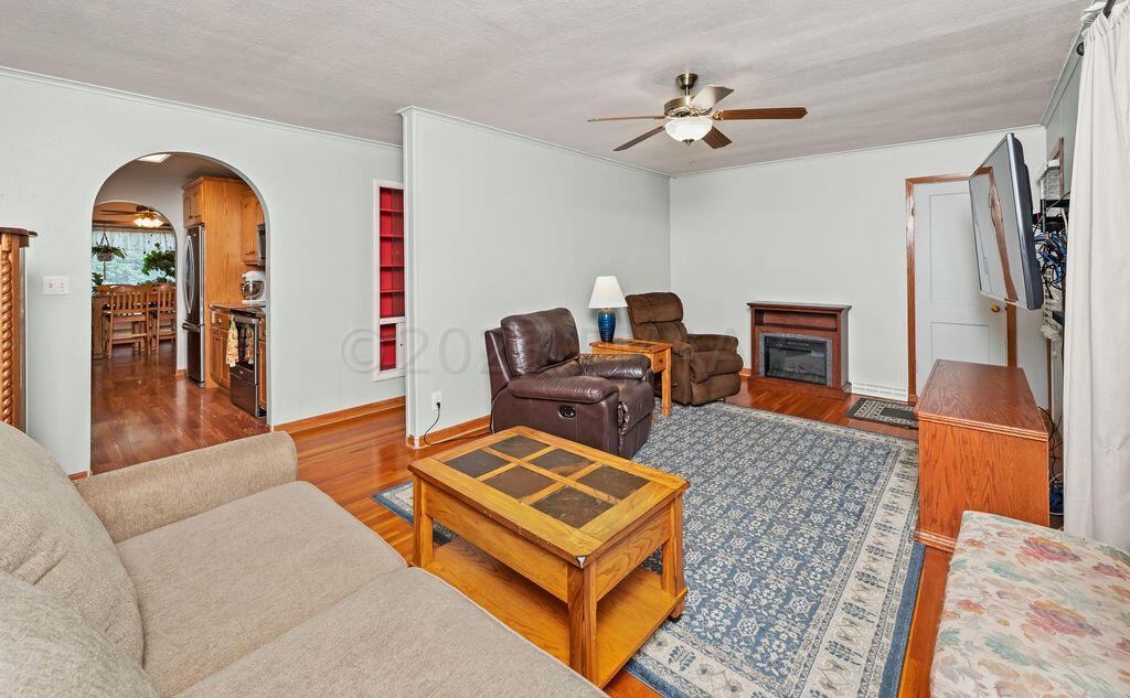 Living Room to Hall & Kitchen