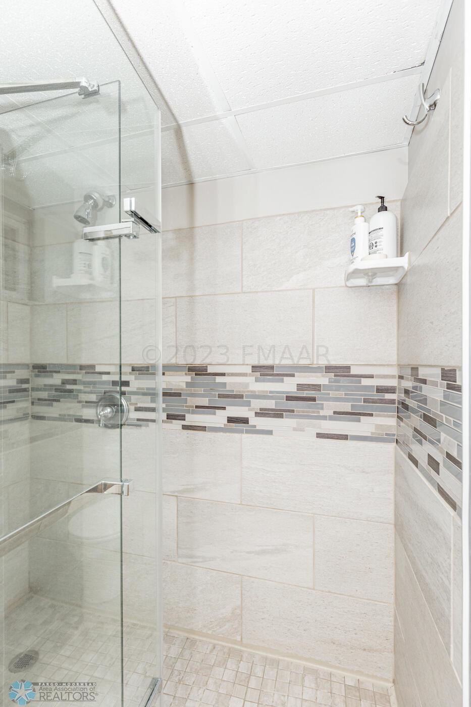 Tile walk in shower