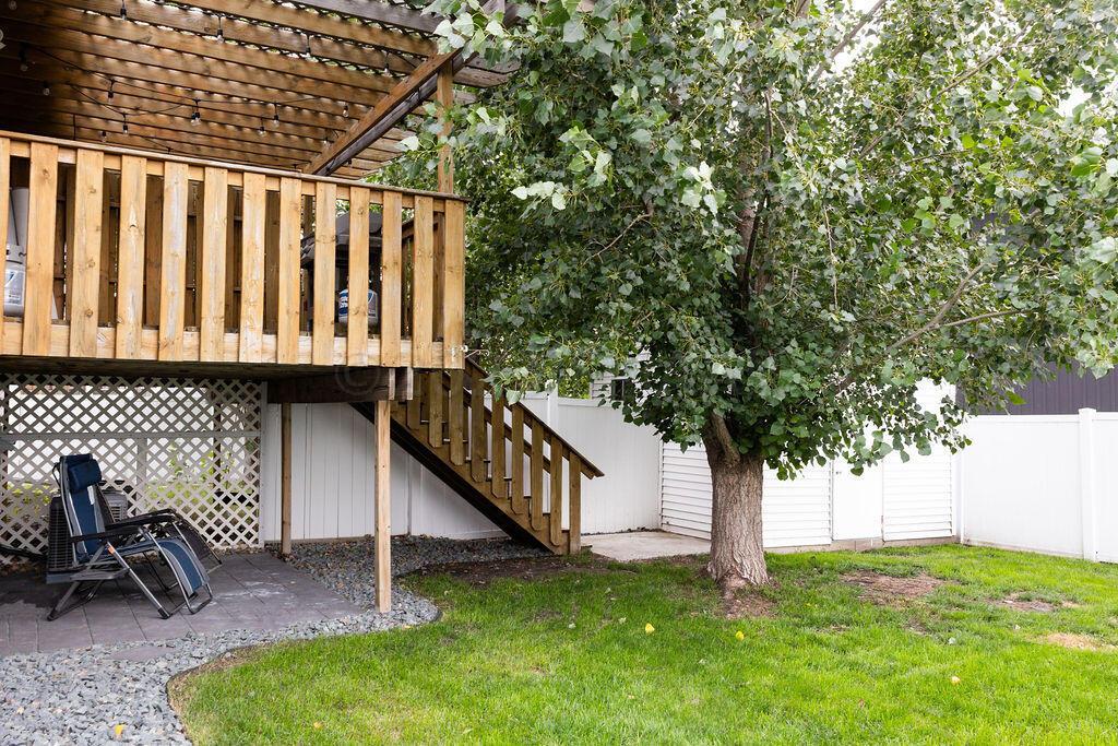 Wood deck