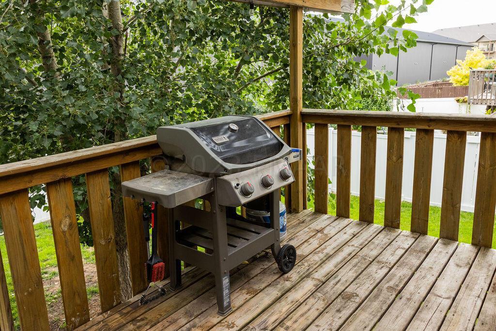 Wood deck
