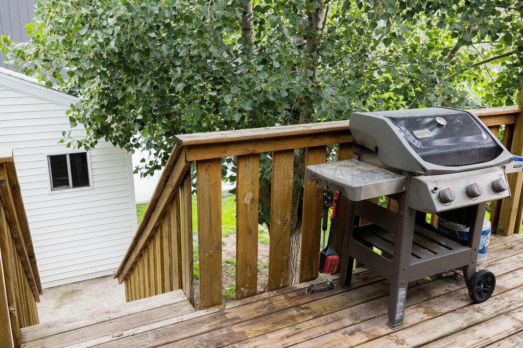 Wood deck