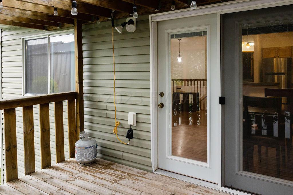 Wood deck