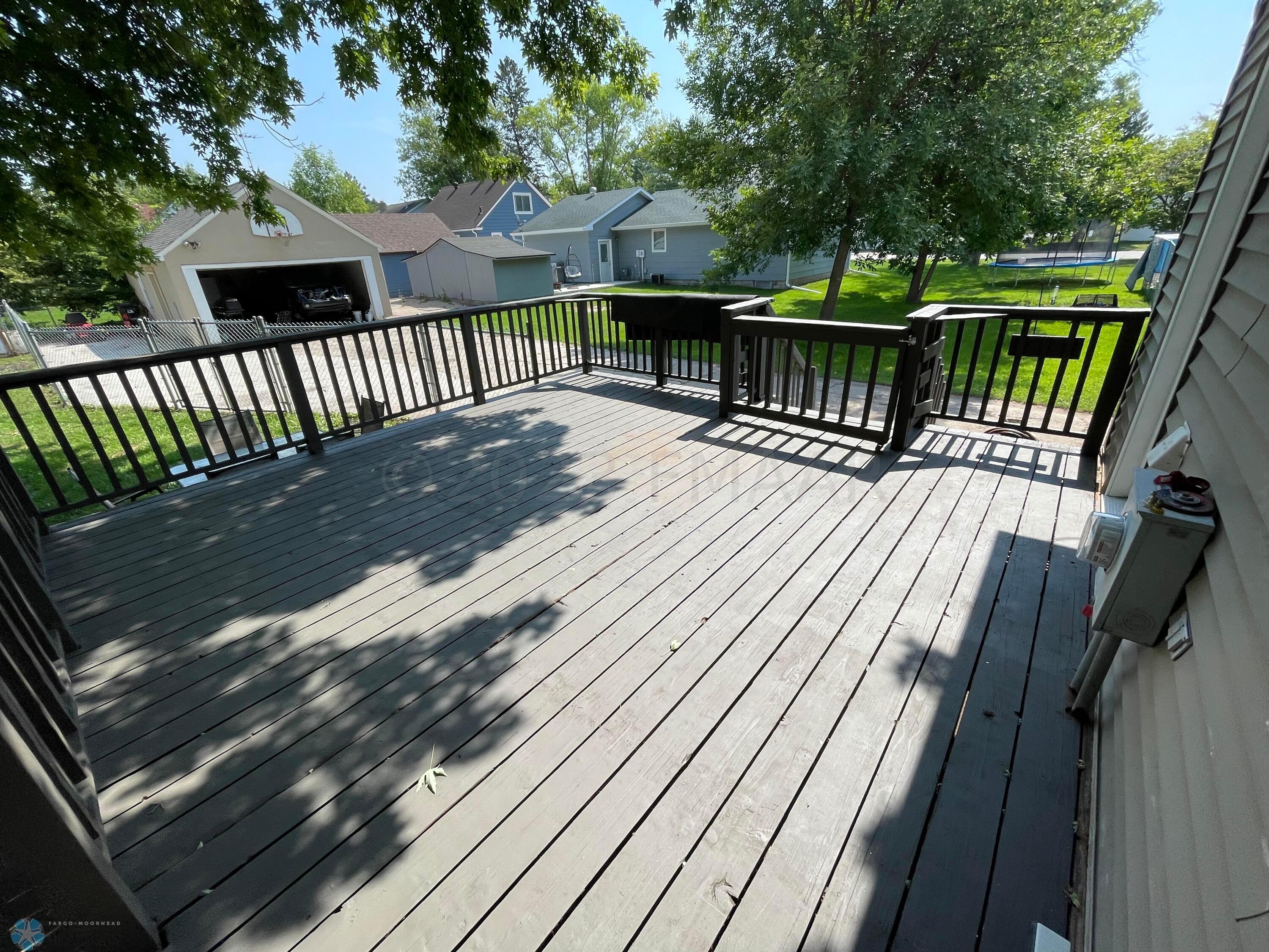 Large Newly Painted Deck