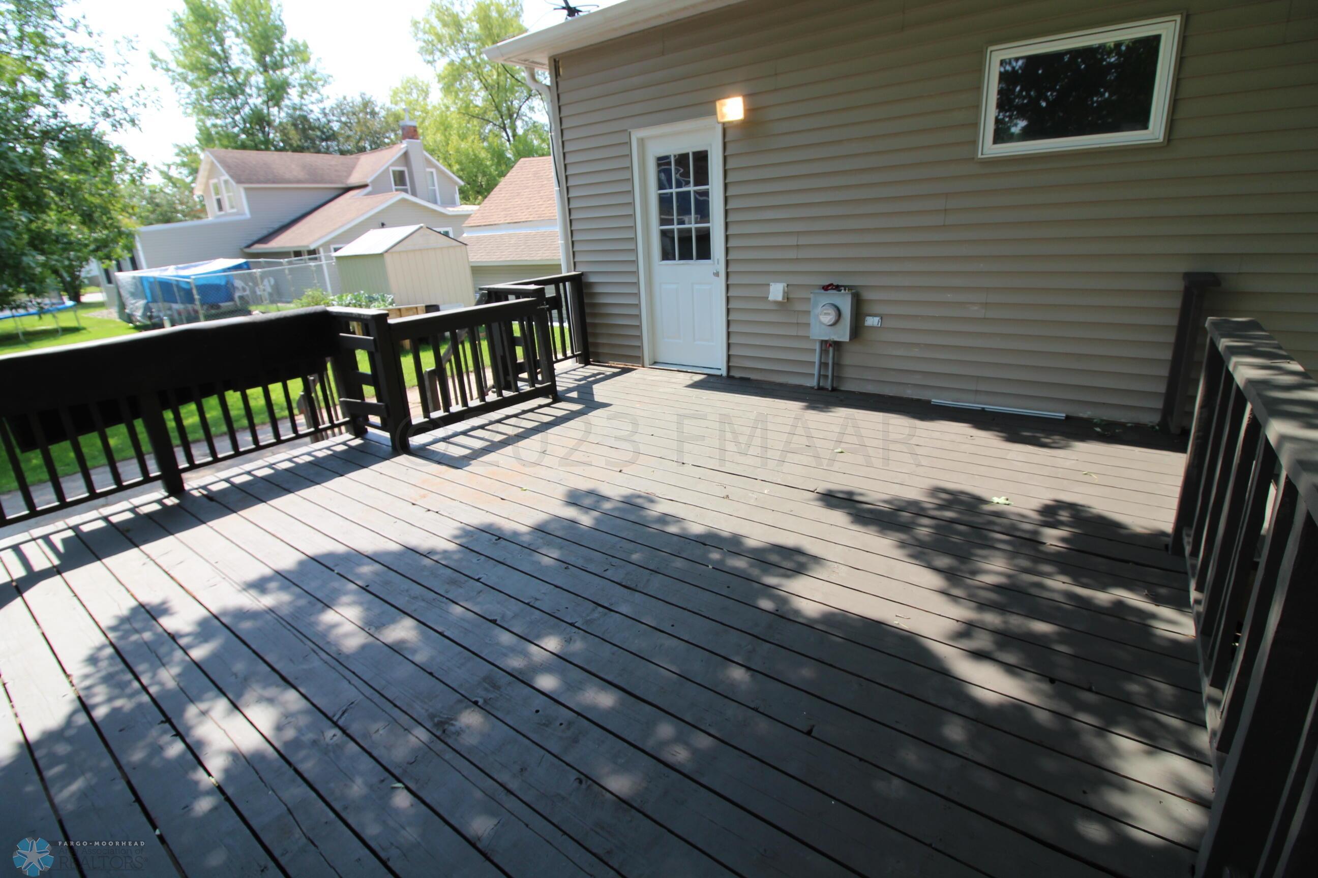 Spacious Wood Deck