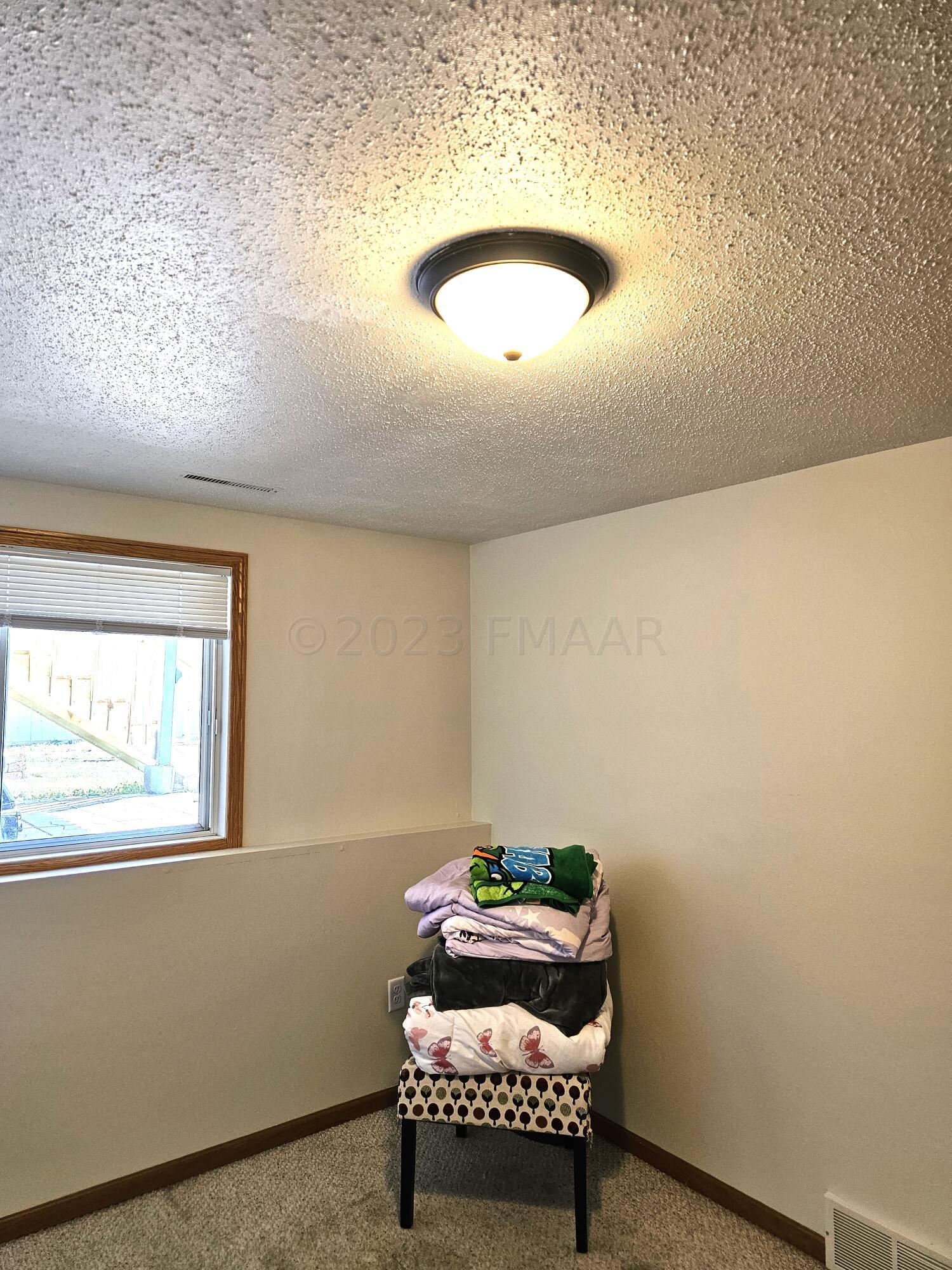 Freshly painted bedroom
