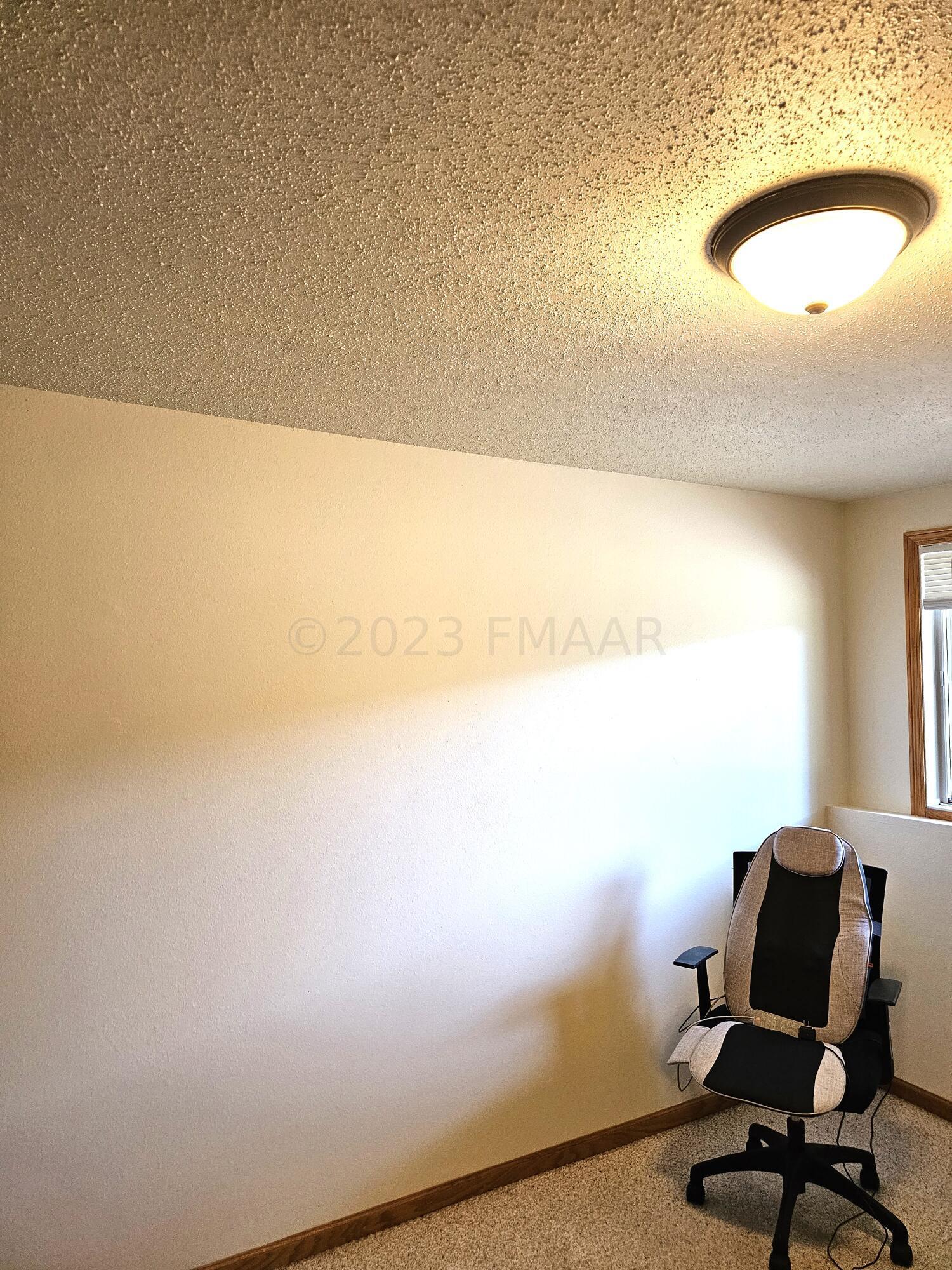Freshly painted bedroom