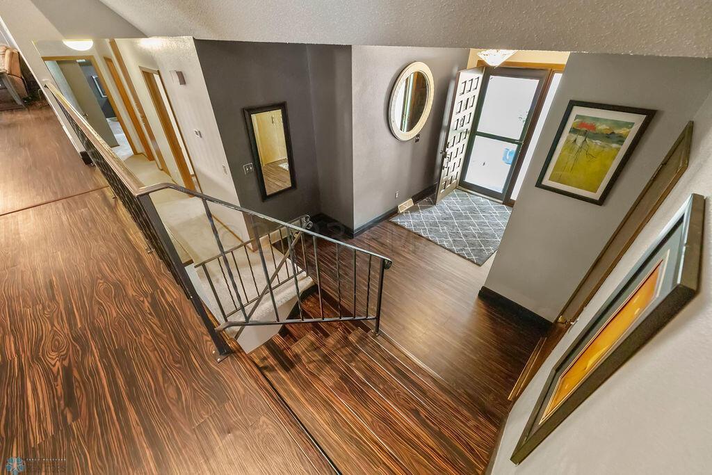 View down to Front Entry
