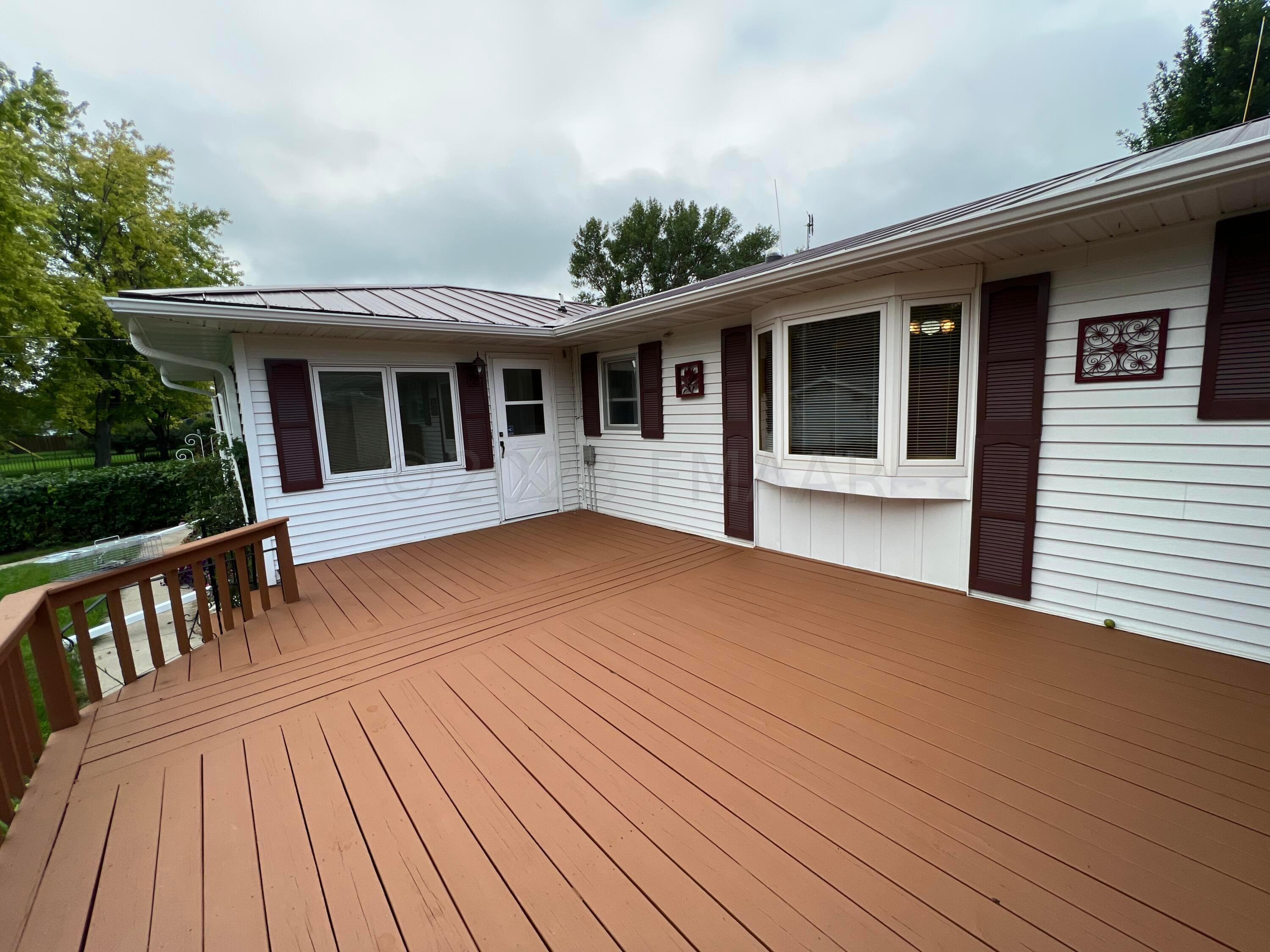 Deck off sunroom