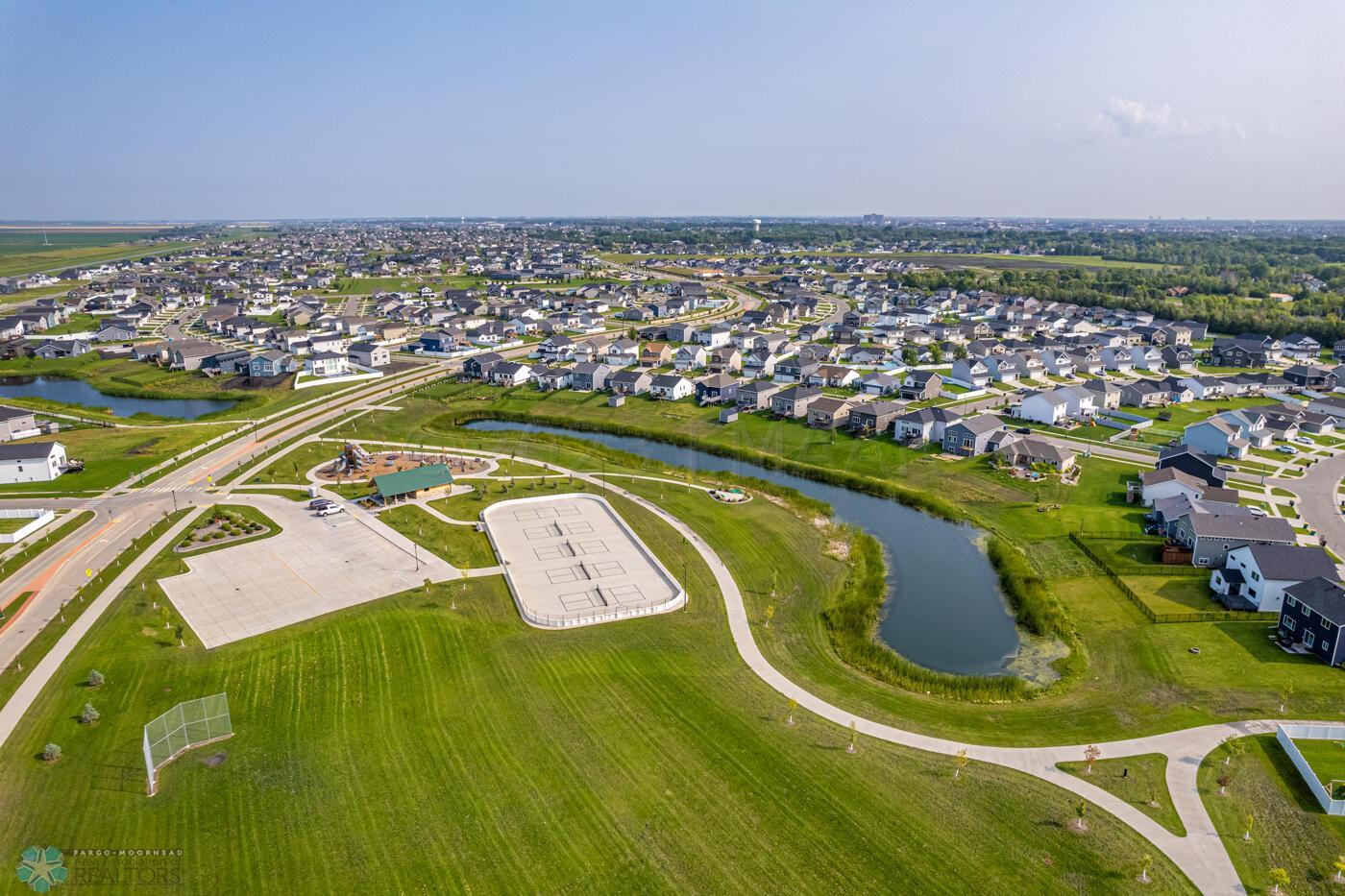 Aerial - Pond & Courts
