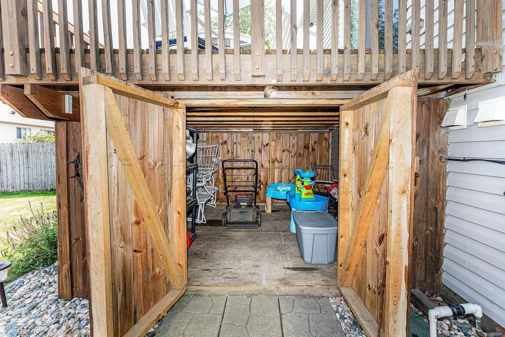 Shed Space Under Deck