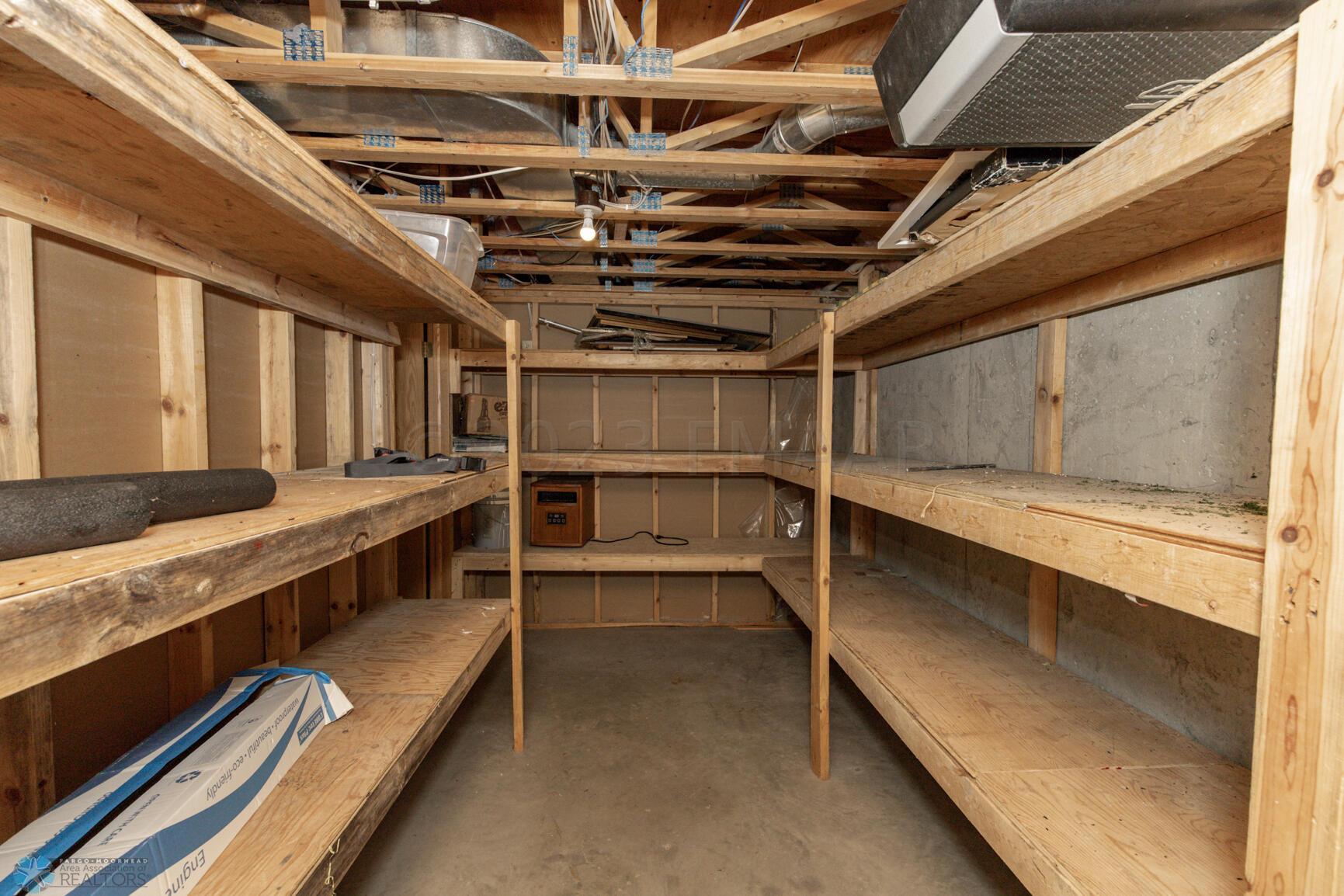 Basement storage