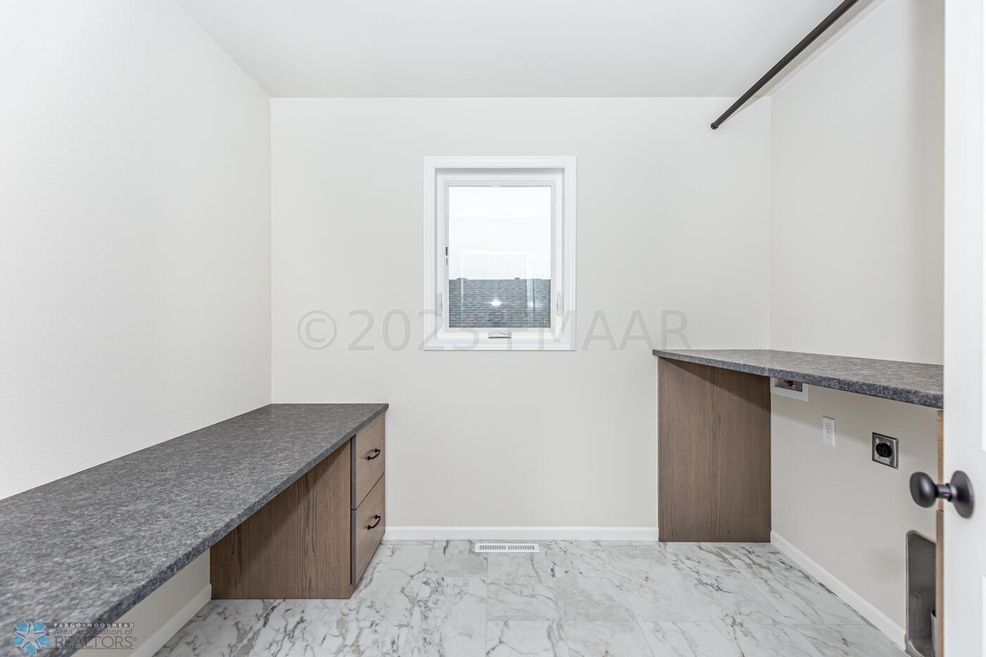laundry with desk