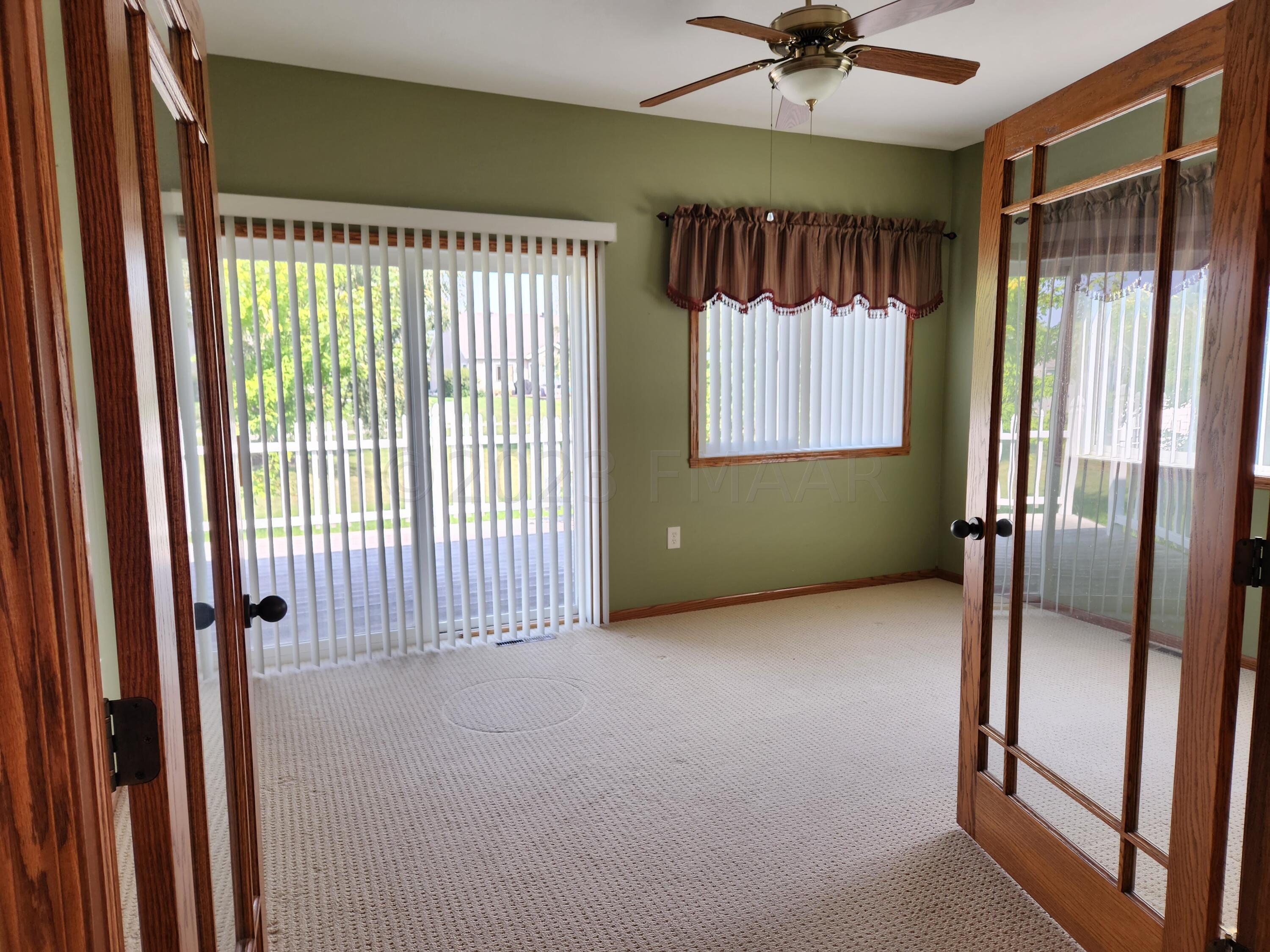 Sunroom with Double Doors