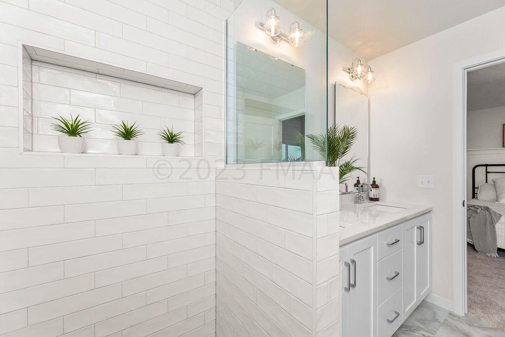 Tile shower