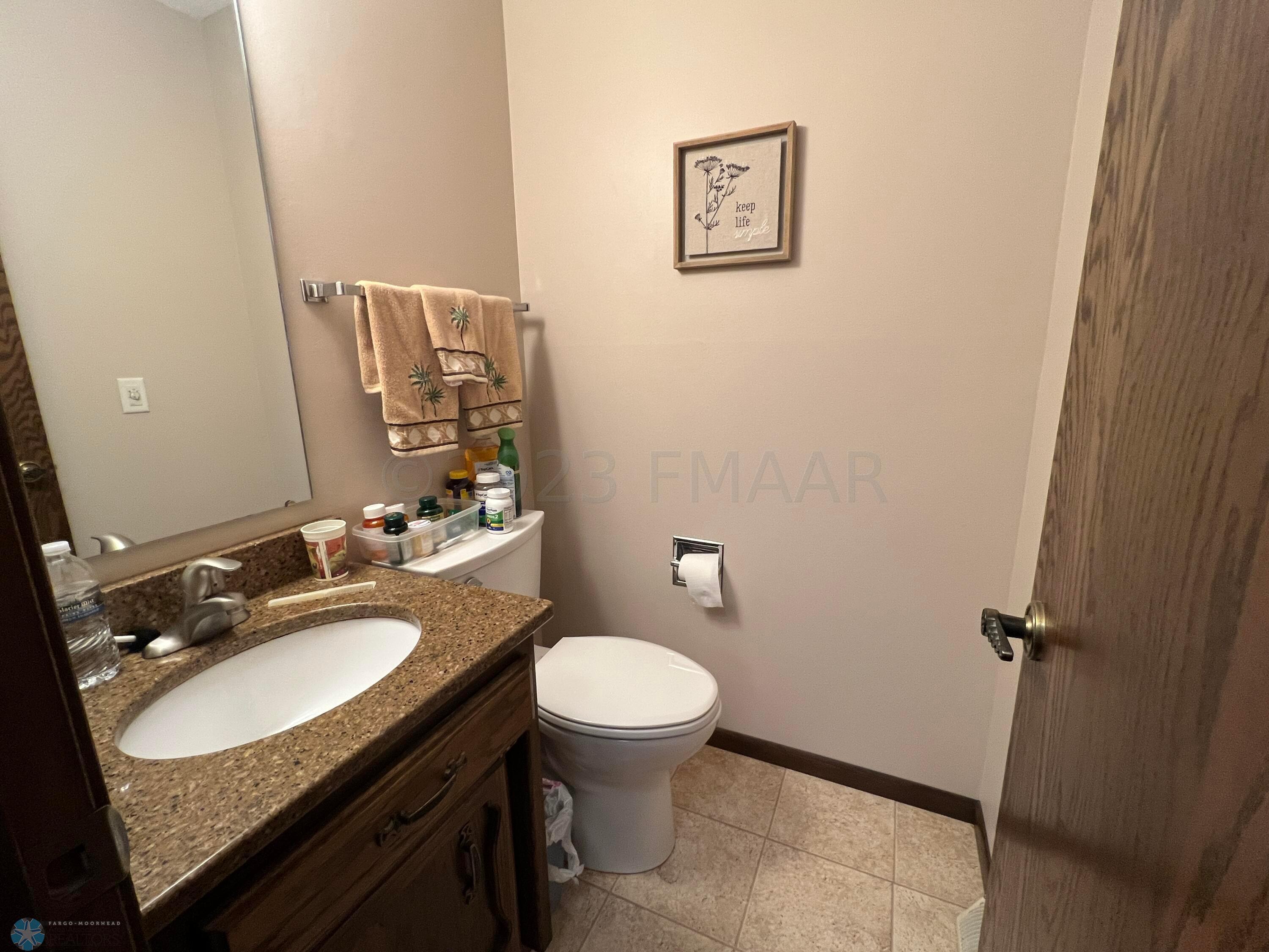 1/2 Bath off kitchen