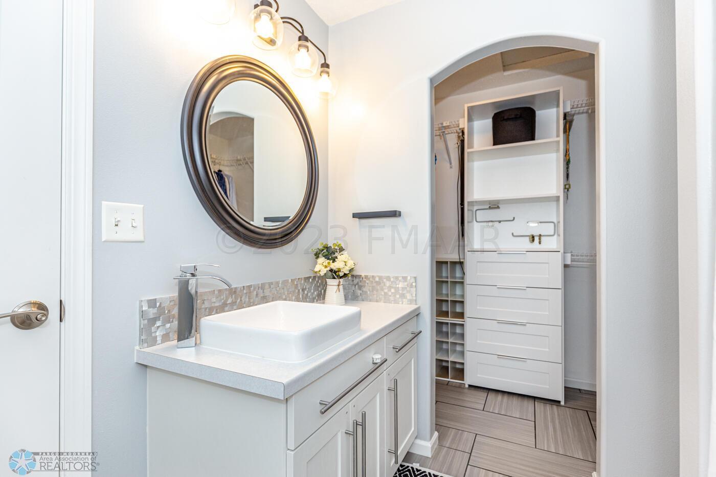 Private master bath