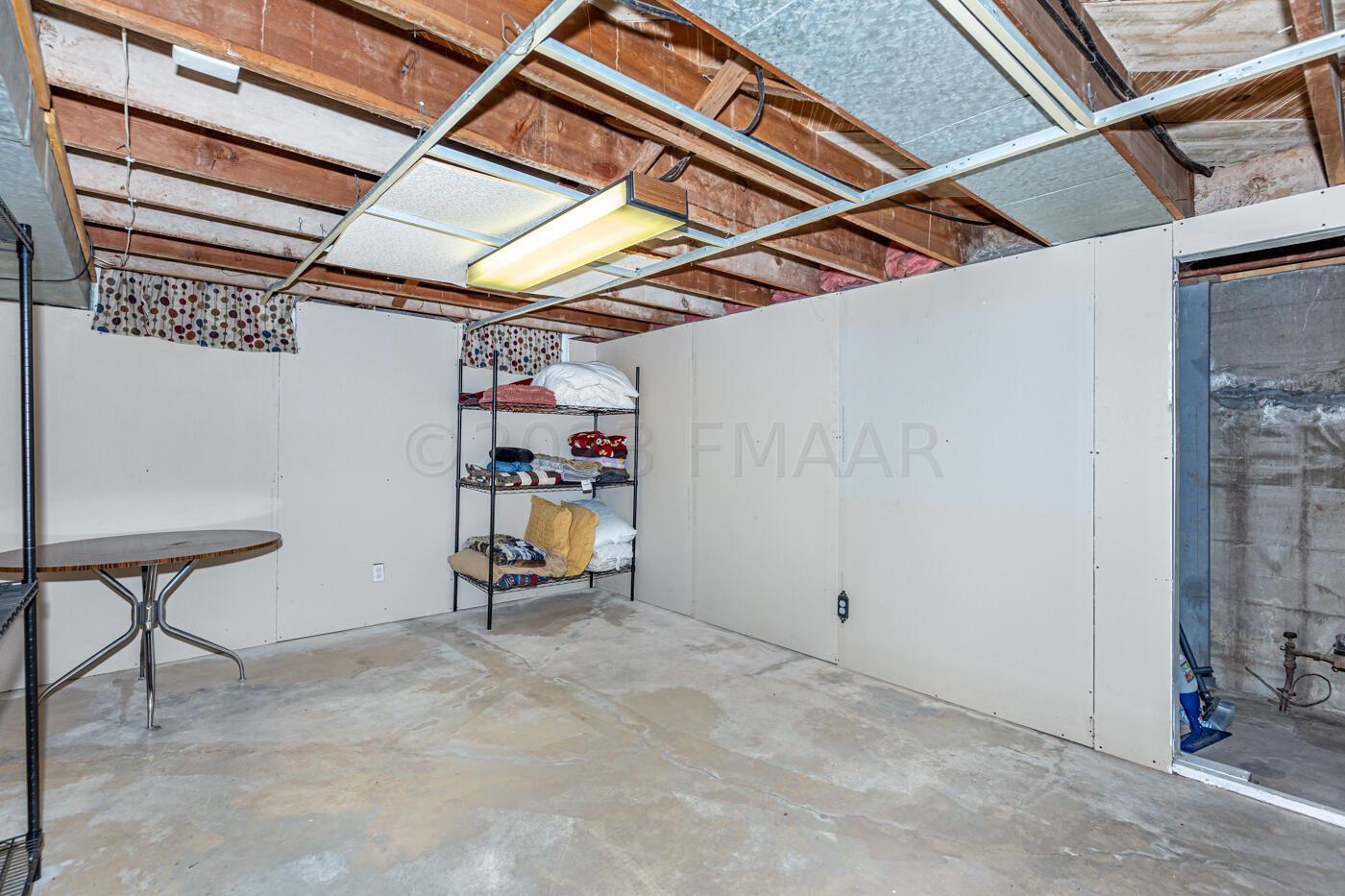 Partially Finished Flex Room