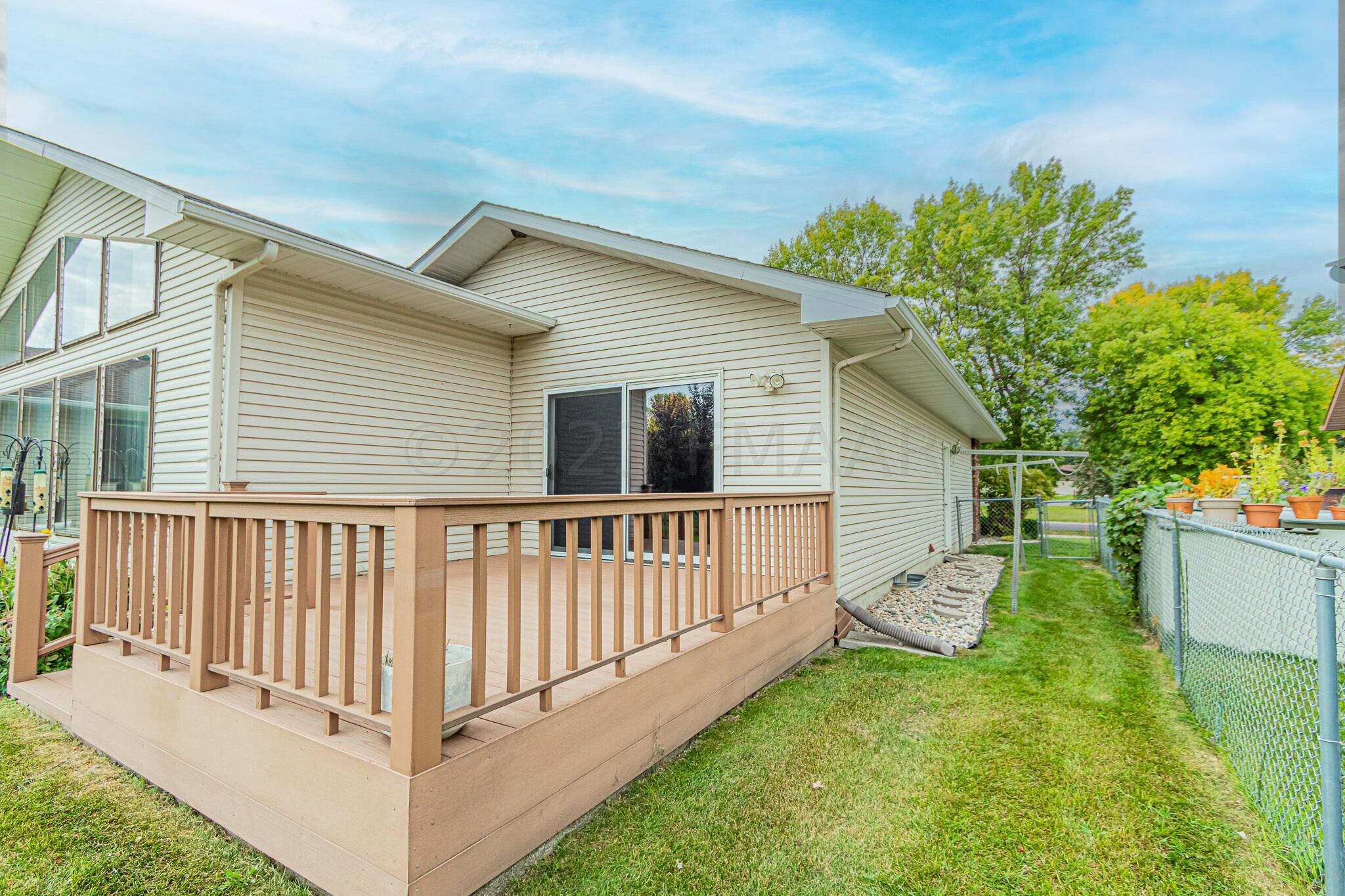 Large Deck Overlooking Golf Course