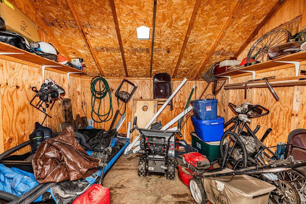 Inside Shed