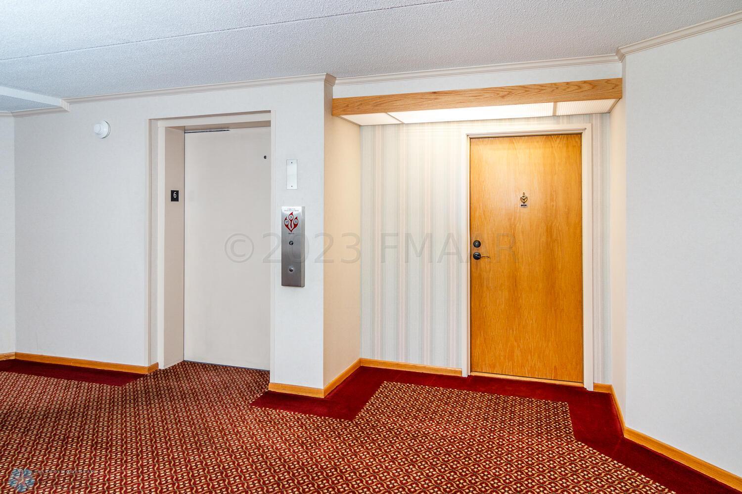 Entrance to unit