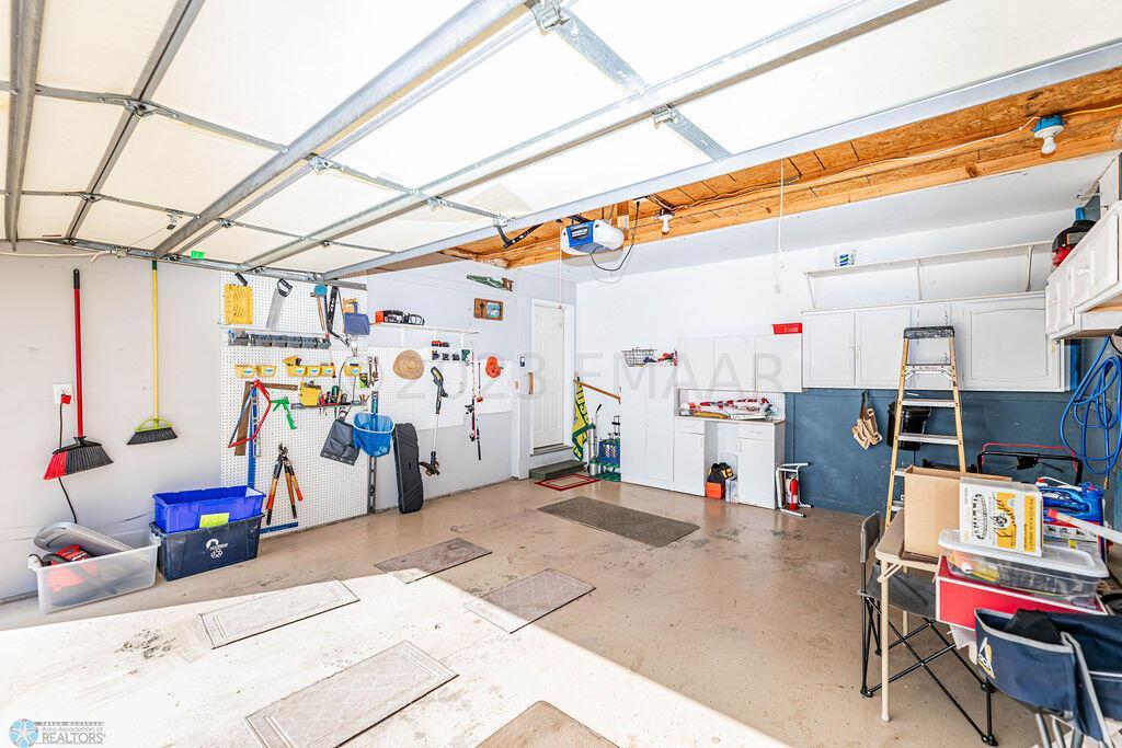 Nicely Finished Garage