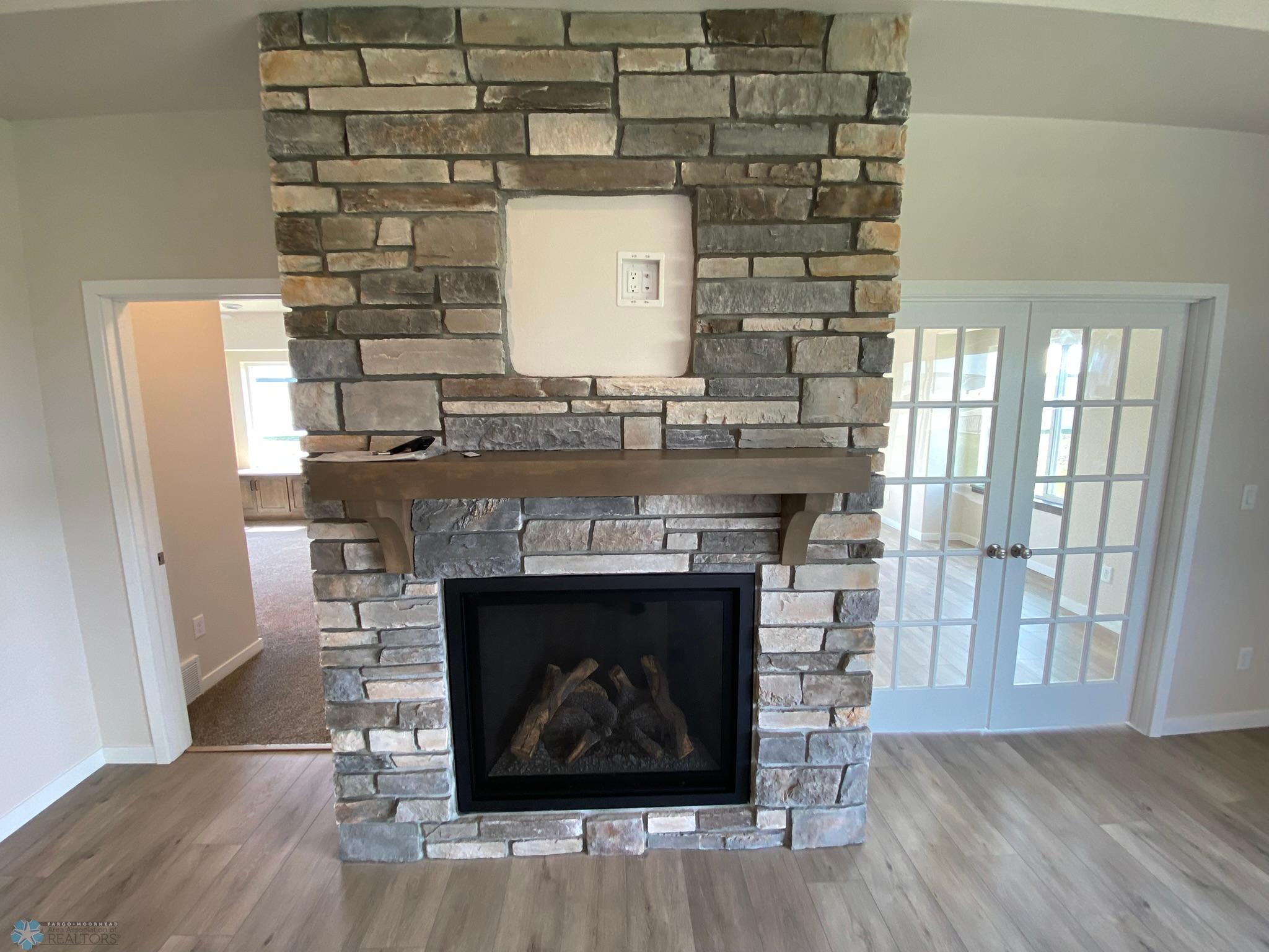Beautiful Gas Stone Fireplace