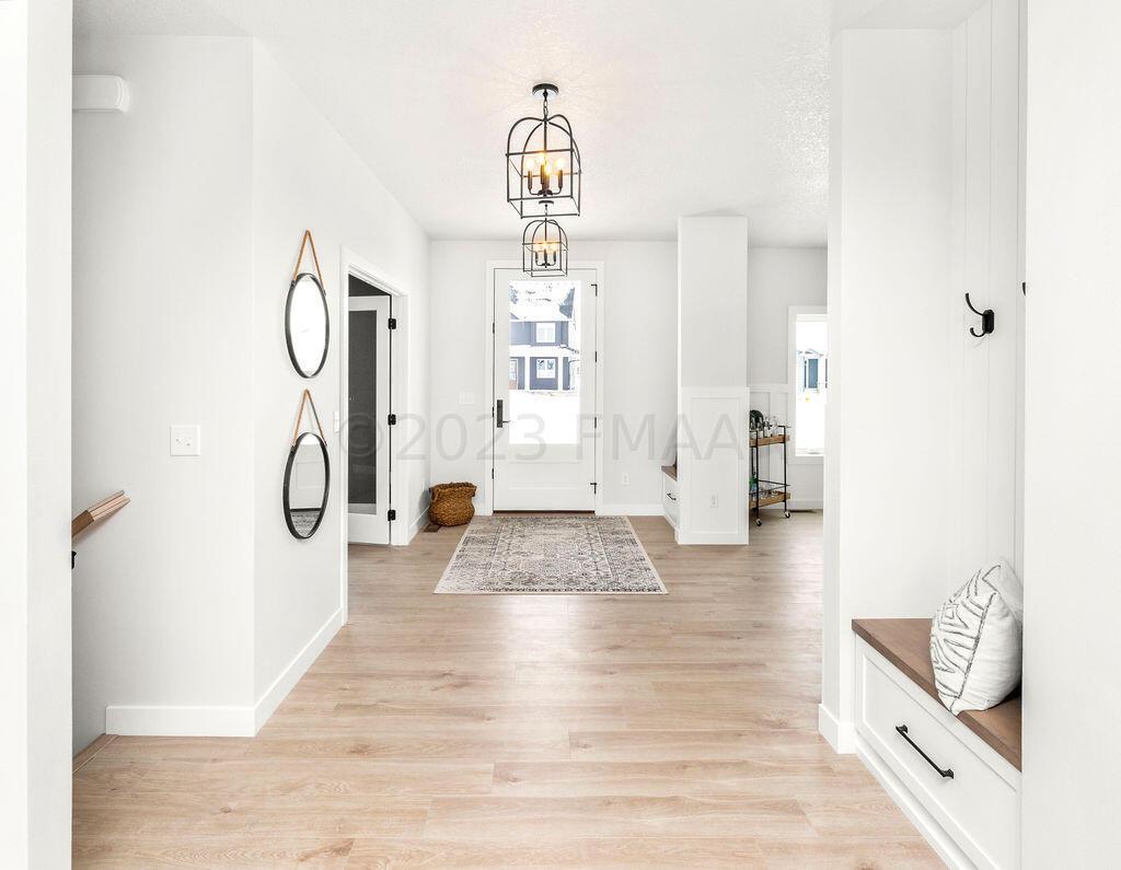 Foyer + oversized front door