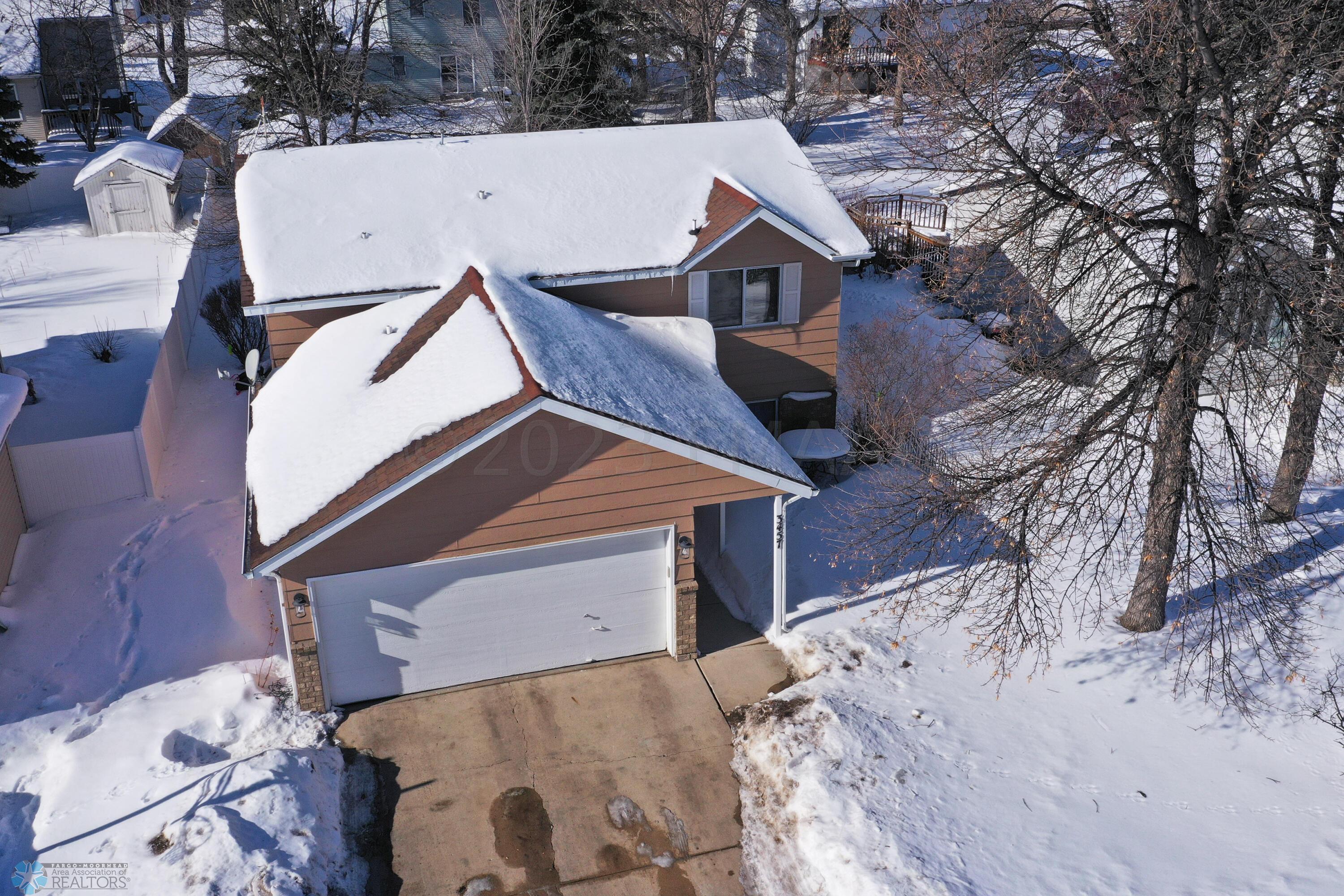 Arial view front of home