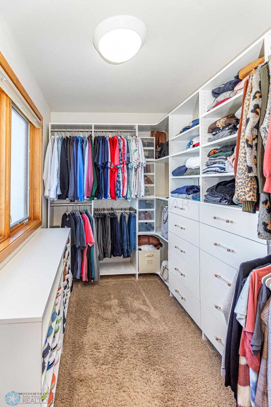 Primary closet